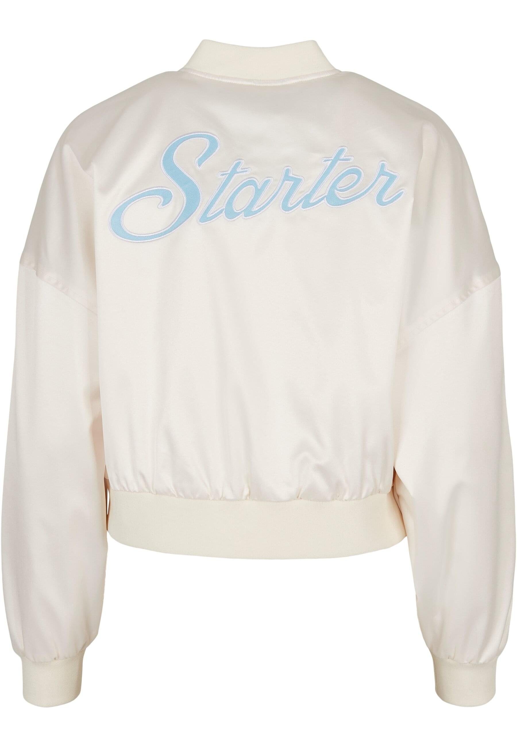 Damen College Starter Ladies Jacket palewhite Satin (1-St) Collegejacke Starter