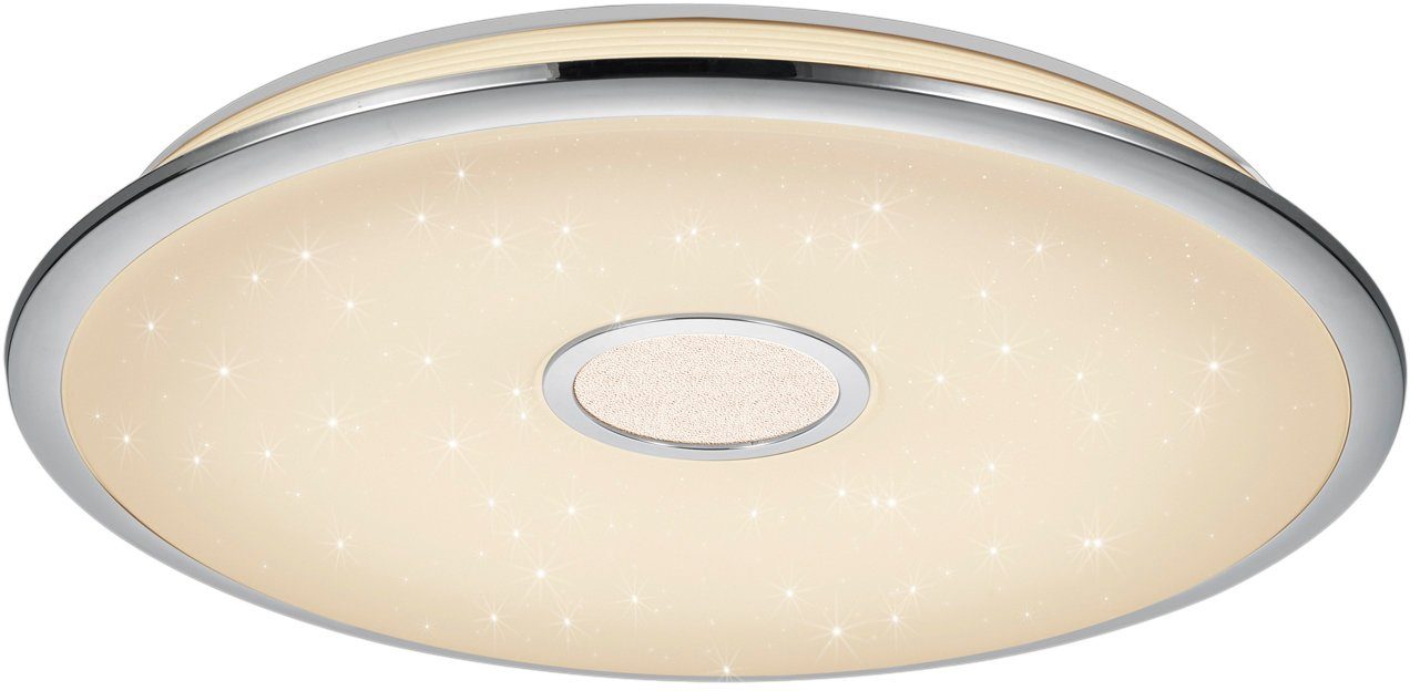 TRIO Leuchten LED Deckenleuchte OSAKA, Farbwechsel, Nachtlichtfunktion, LED fest integriert, Neutralweiß, Kaltweiß, Warmweiß, Tageslichtweiß, LED Deckenlampe
