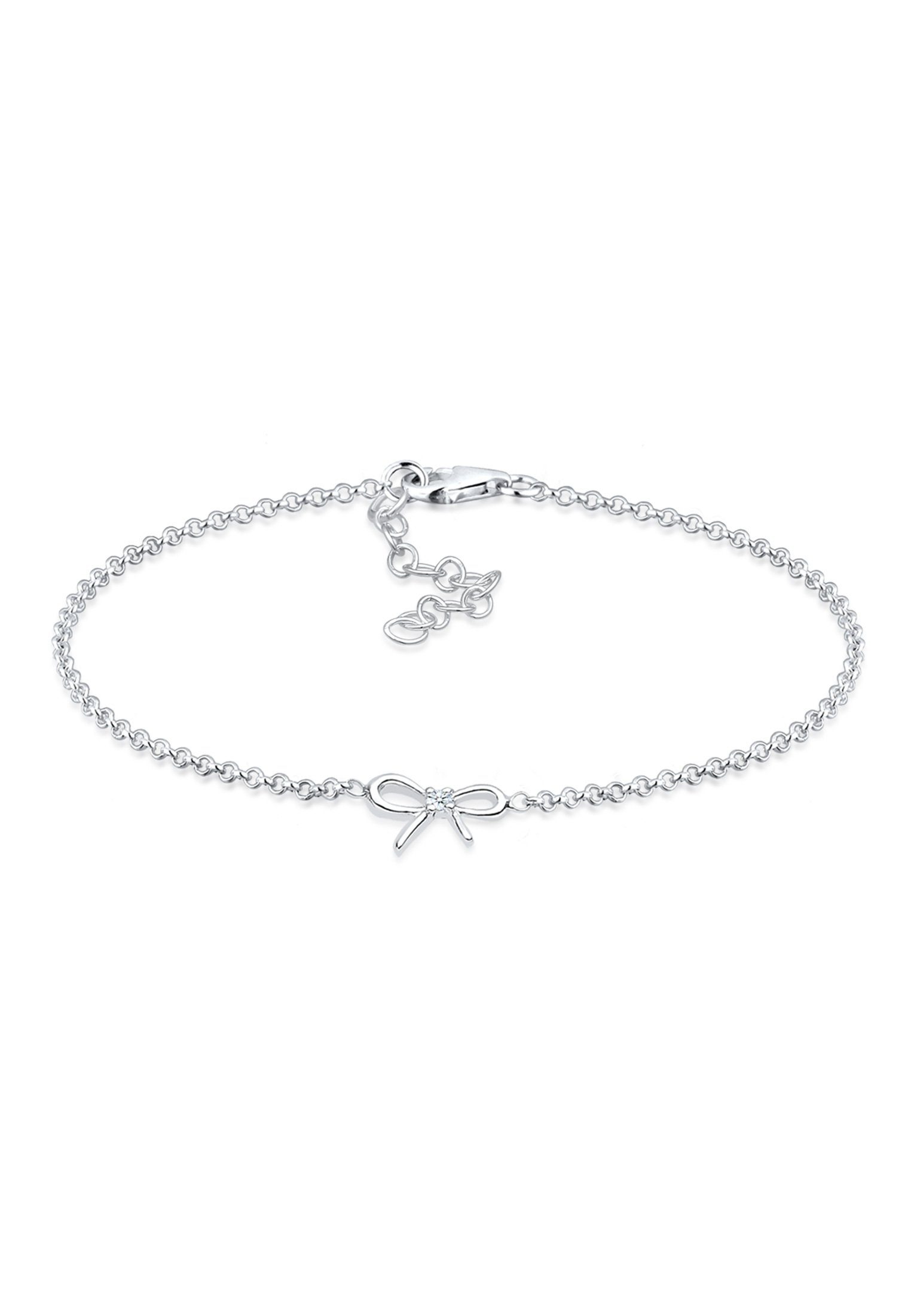 Elli DIAMONDS Armband 925 Sterling Silber Geschenkidee Schleife Diamant