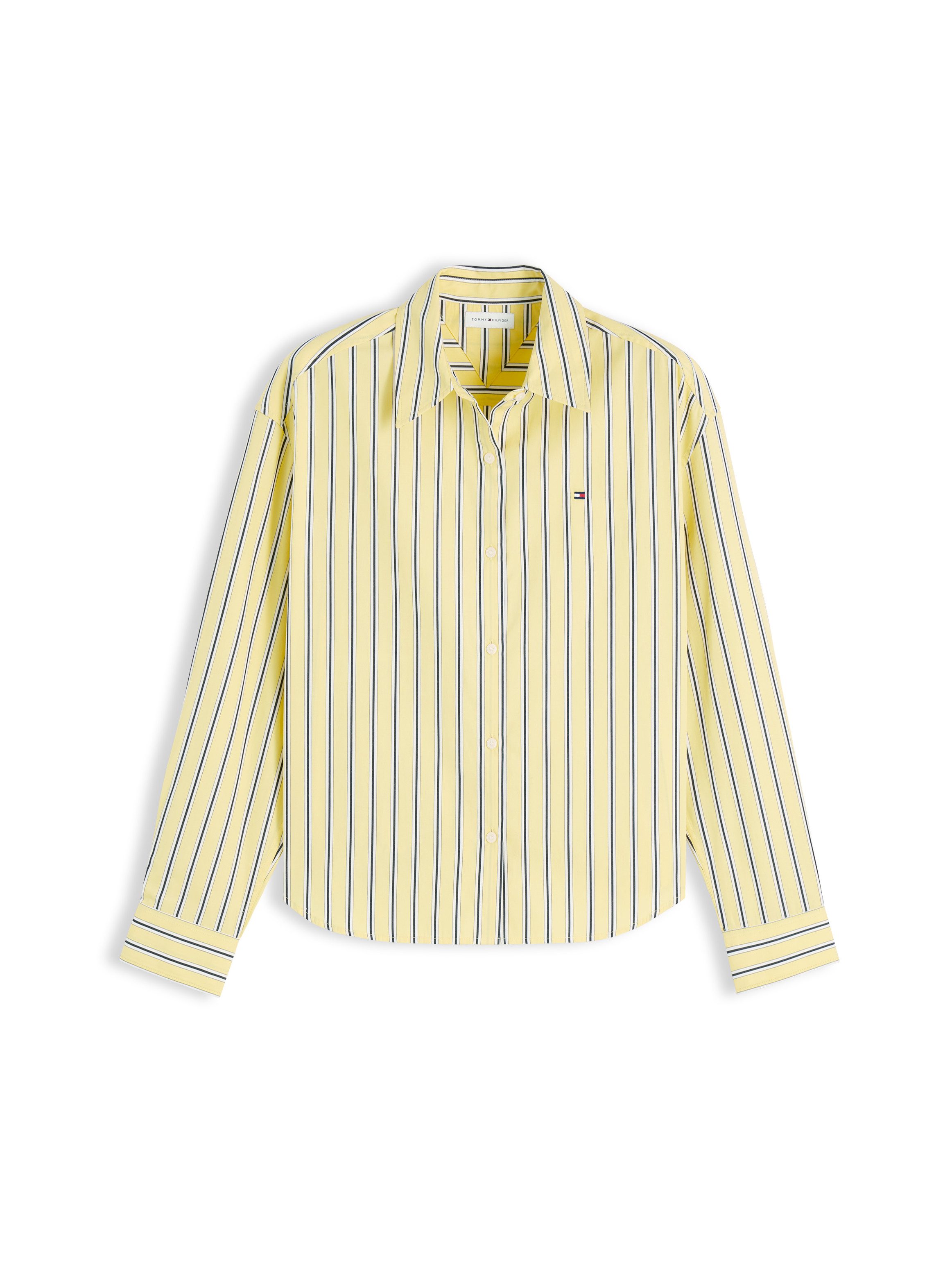 Tommy Hilfiger Hemdbluse SUMMER POPLIN LS BOXY SHIRT Baumwolle, Boxy Fit – Bild 5 von 5