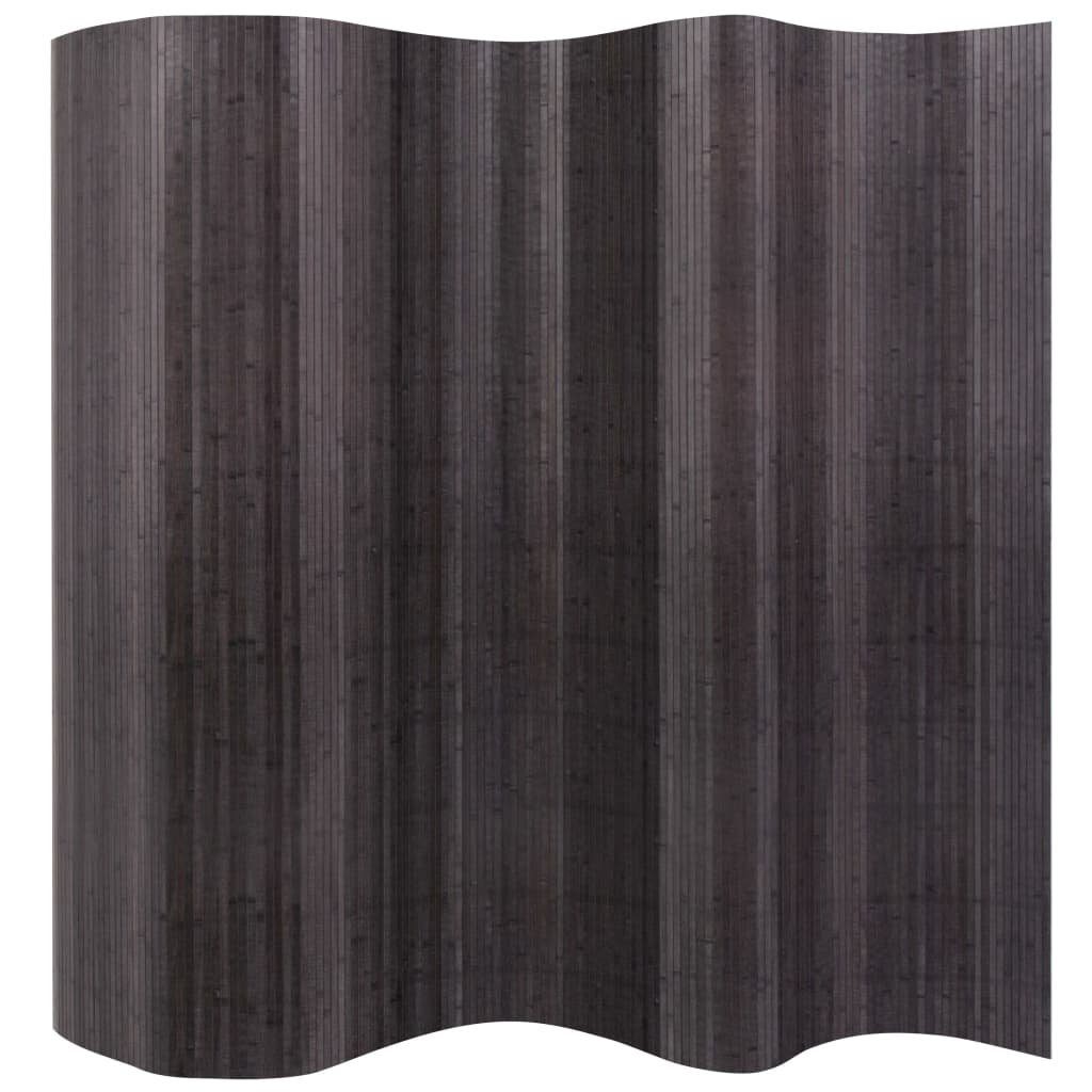 Raumteiler furnicato 250x165 cm Grau Bambus