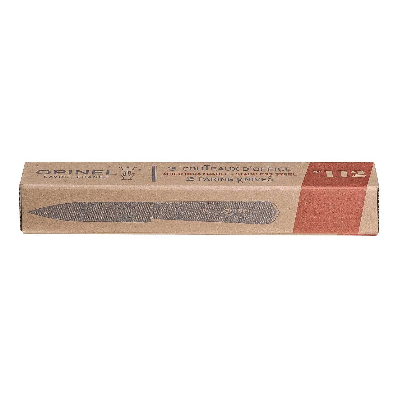 Opinel Gemüsemesser Opinel Küchenmesser No 112, 2 Stück, rostfrei, Buche, natur