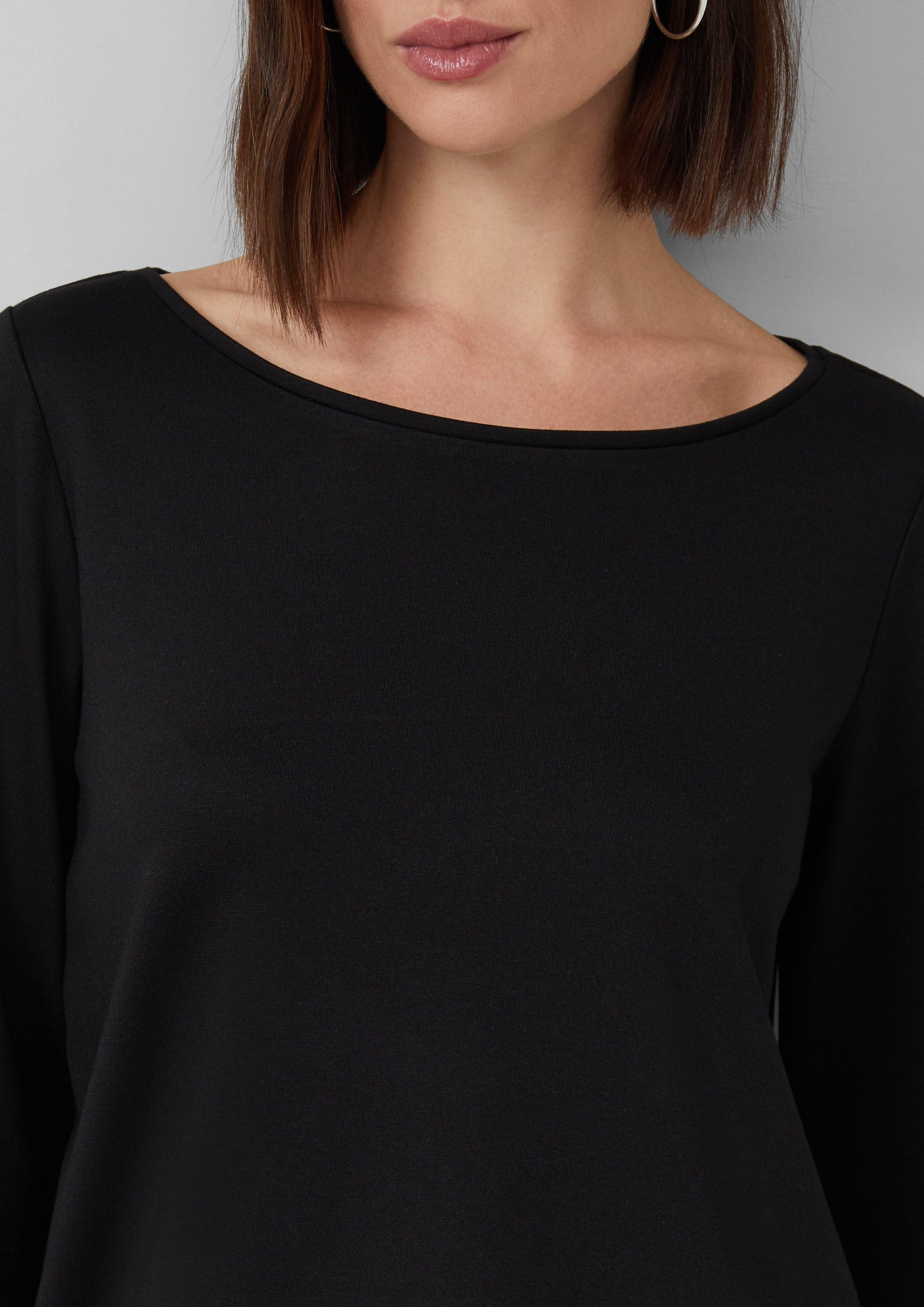 s.Oliver BLACK LABEL 3/4-Arm-Shirt Relaxed-Fit-Shirt aus günstig online kaufen
