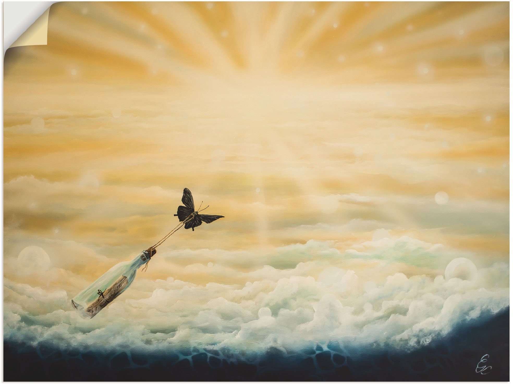 Artland Wandbild in Poster Beflügelte Wandaufkleber als oder St), Himmelsbilder versch. Leinwandbild, Alubild, (1 Worte, Größen