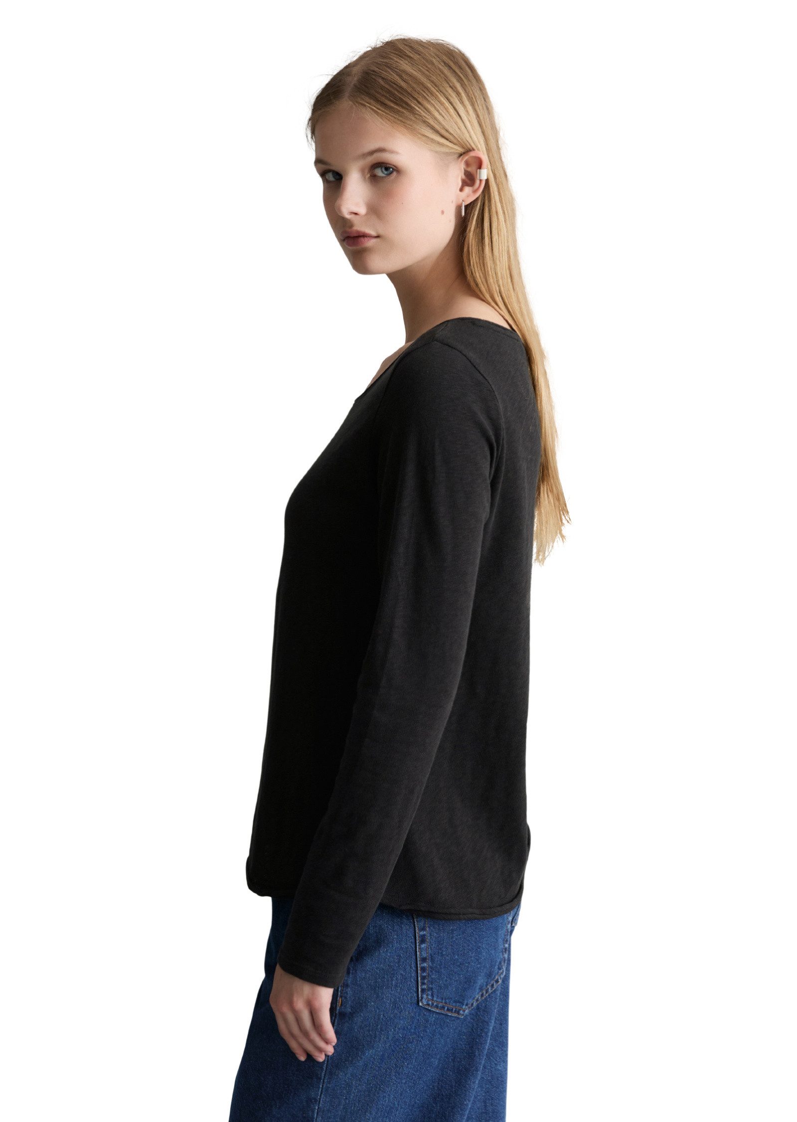 Marc O'Polo DENIM Langarmshirt aus Organic Cotton