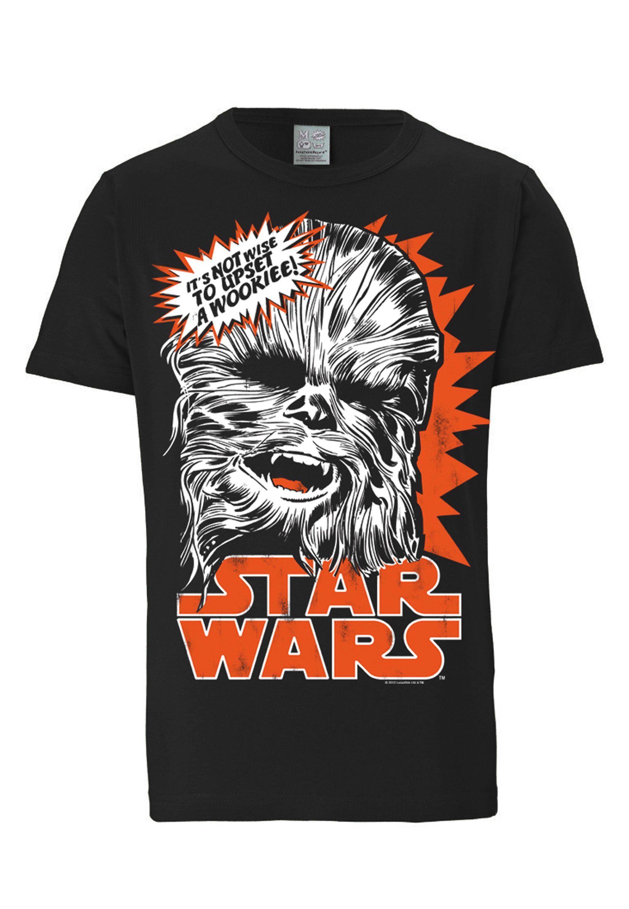 Print LOGOSHIRT - lizenziertem T-Shirt mit Chewbacca Star Wars