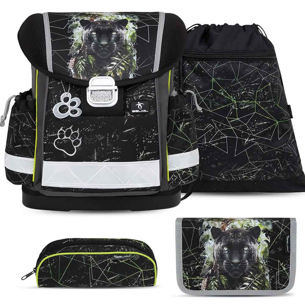 Belmil Schulranzen Set Classy 10-teilig 2026 Jungen Black Panther