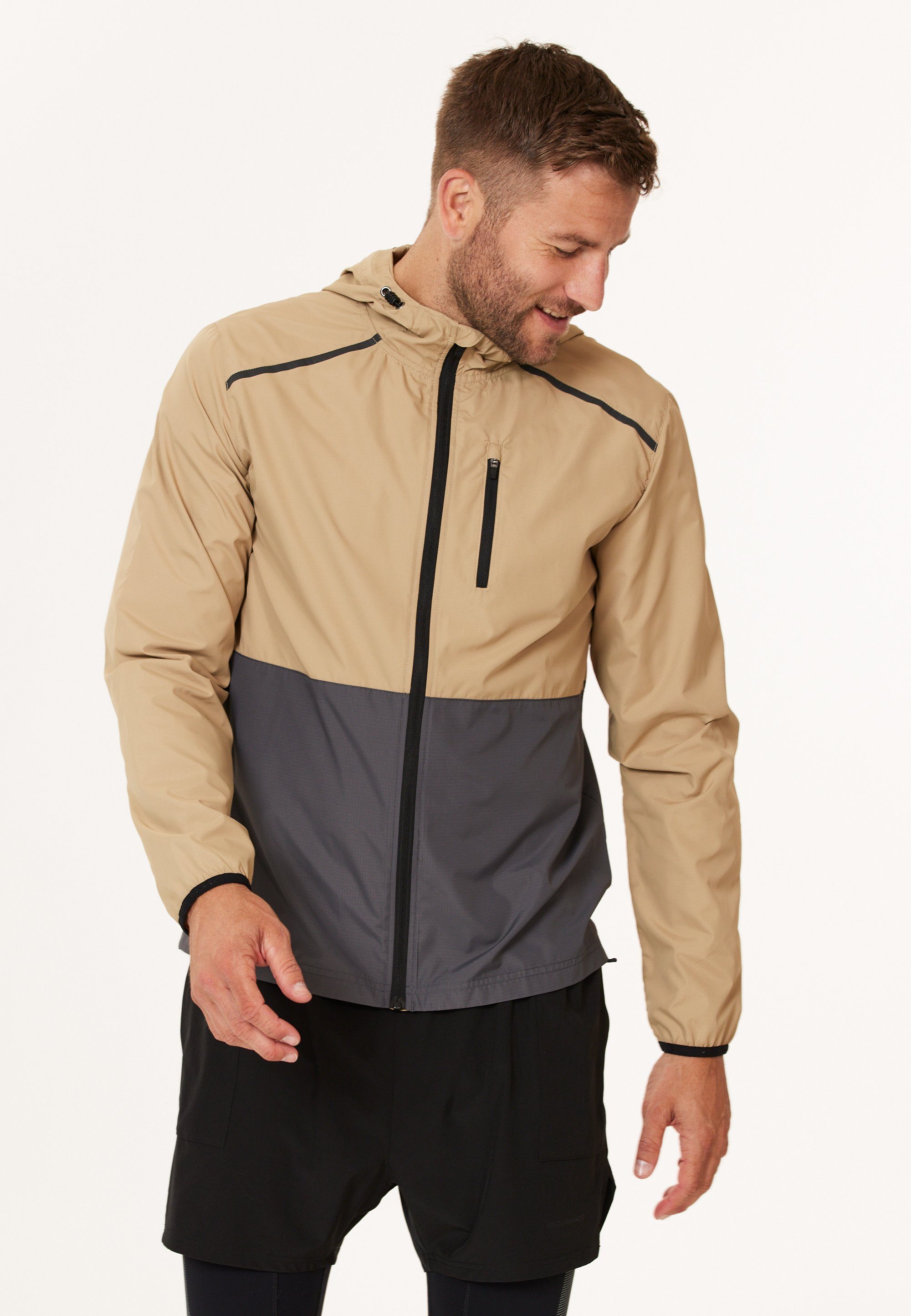 ENDURANCE Outdoorjacke Hugoee aus winddichtem Material beige