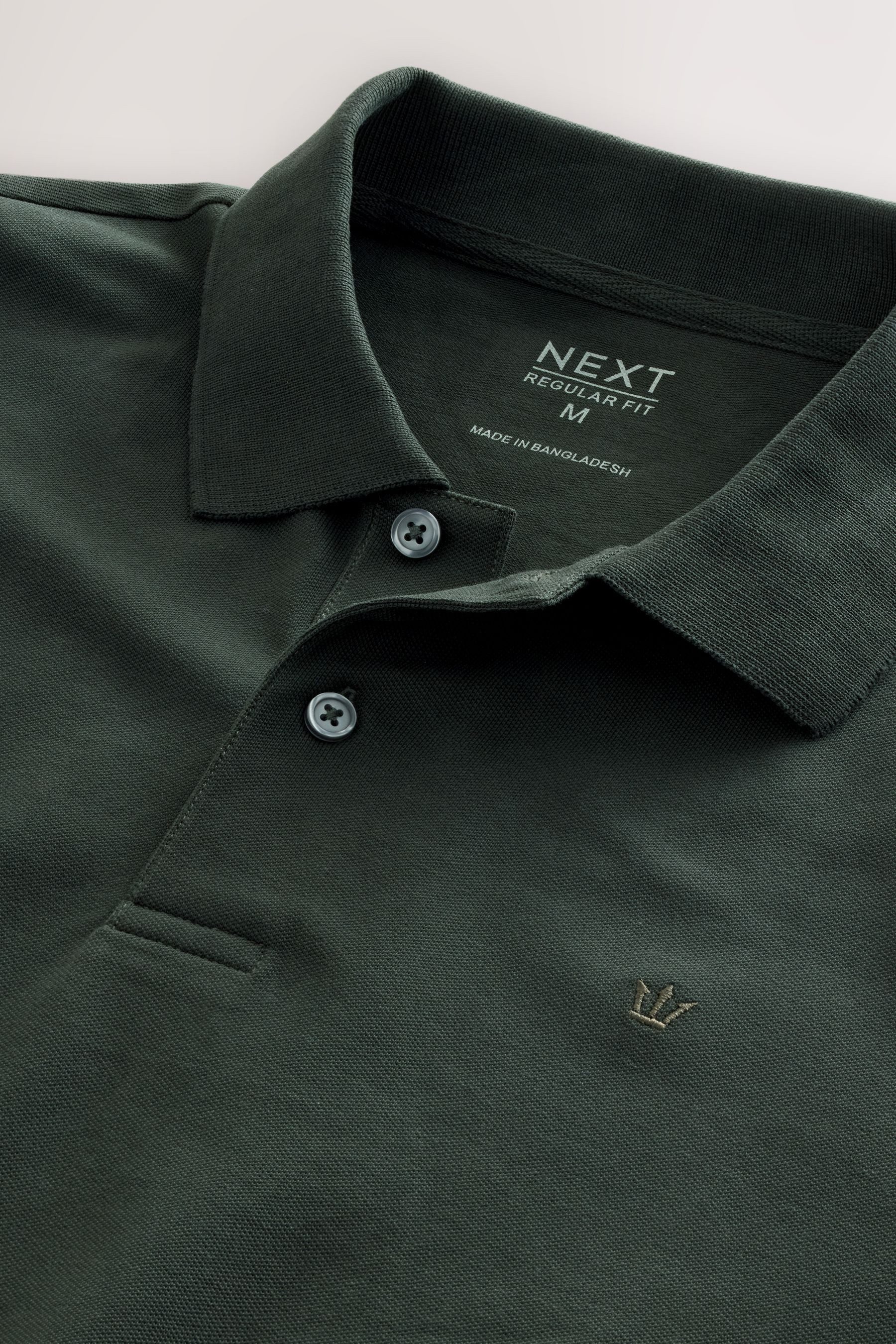 Next Langarm-Poloshirt Regular Fit Lärmeliges Pikee-Poloshirt (1-tlg)
