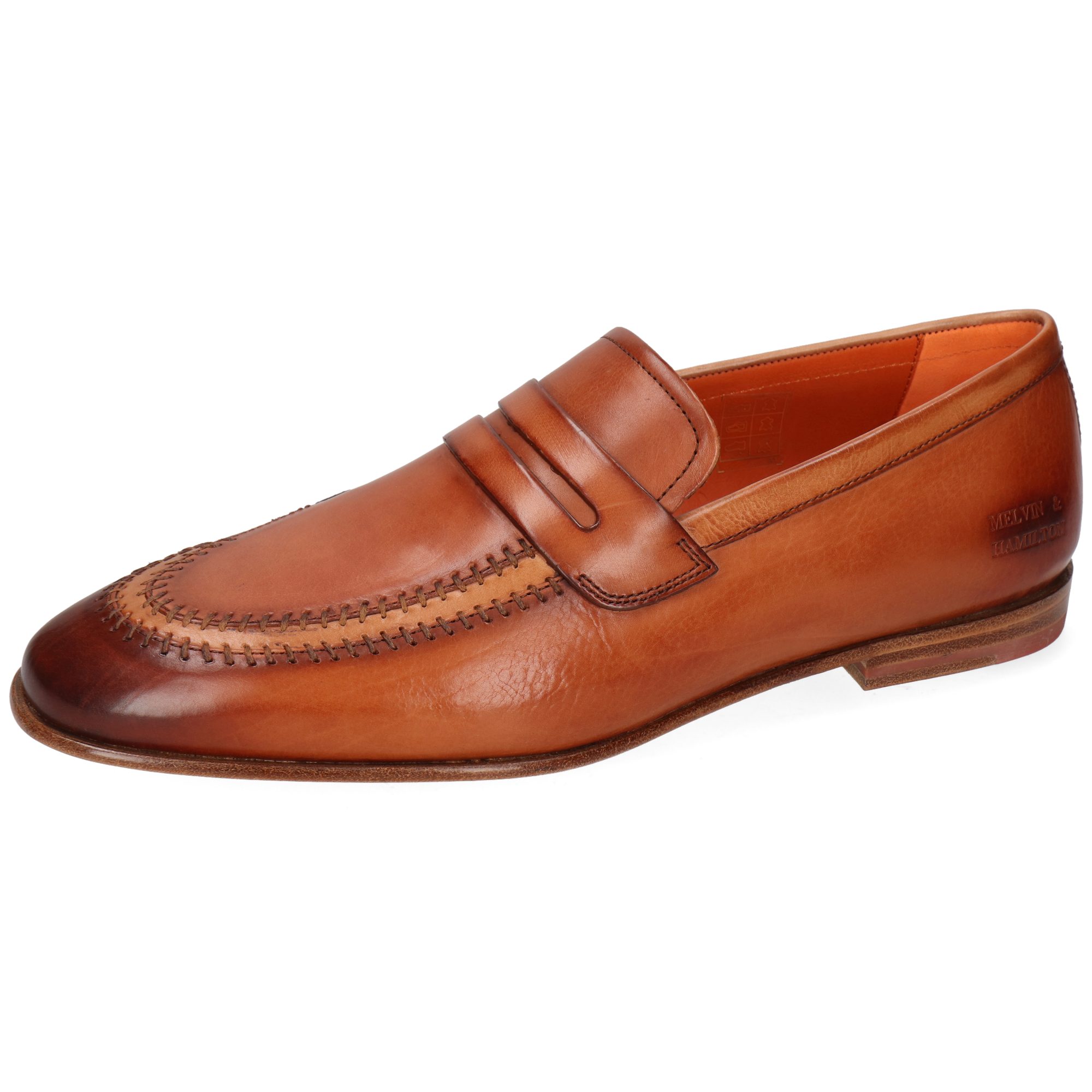 Melvin & Hamilton Thomas 3 Leder-Loafers für Herren Loafer Flache Absätze, Echtes Leder, Vegetabile Gerbung