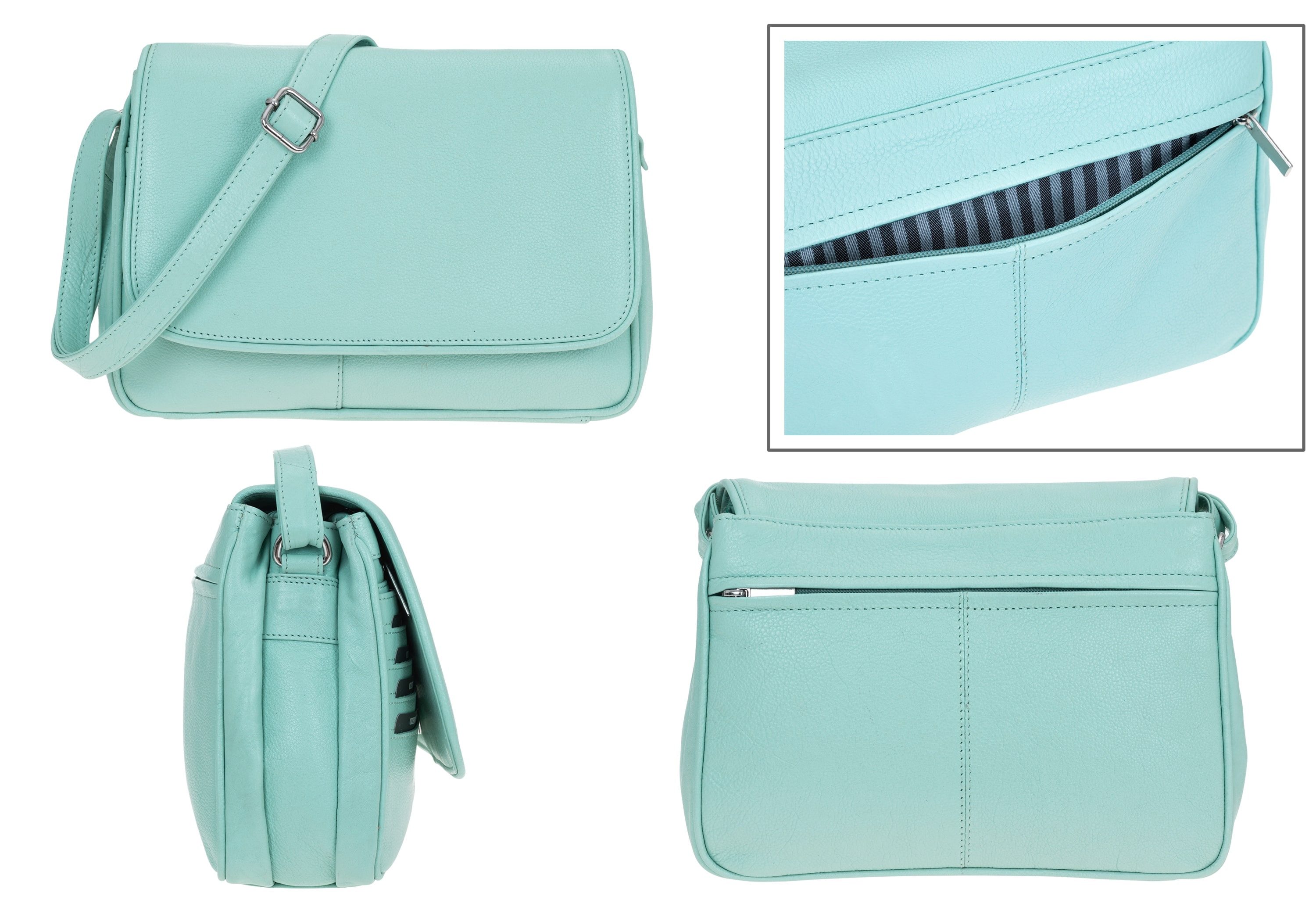 Alessandro Salvatore Handtasche Leder Damen mittel klein Lederhandtasche, Schultertasche Echtleder Damentasche Tasche Florenz 12975 + Etui