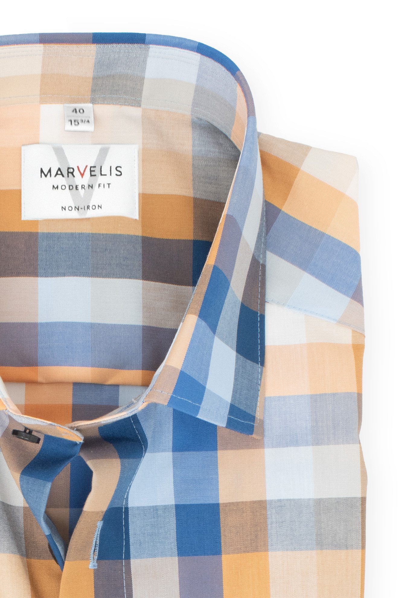 MARVELIS Businesshemd Modern Fit normale, leicht taillierte Schnittführung günstig online kaufen