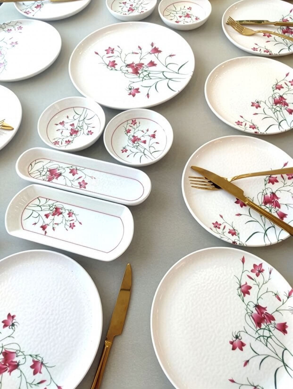 Hermia Concept Geschirr-Set (21-tlg), 12 Personen, Keramik, 12 Personen geeignet, Spülmaschinengeeignet