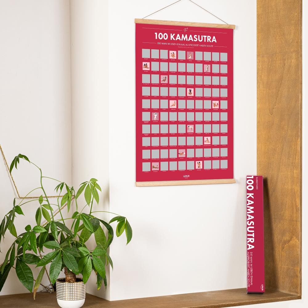 CadoMaestro Poster Rubbelposter 100 Kamasutra Stellungen die man im Leben e günstig online kaufen