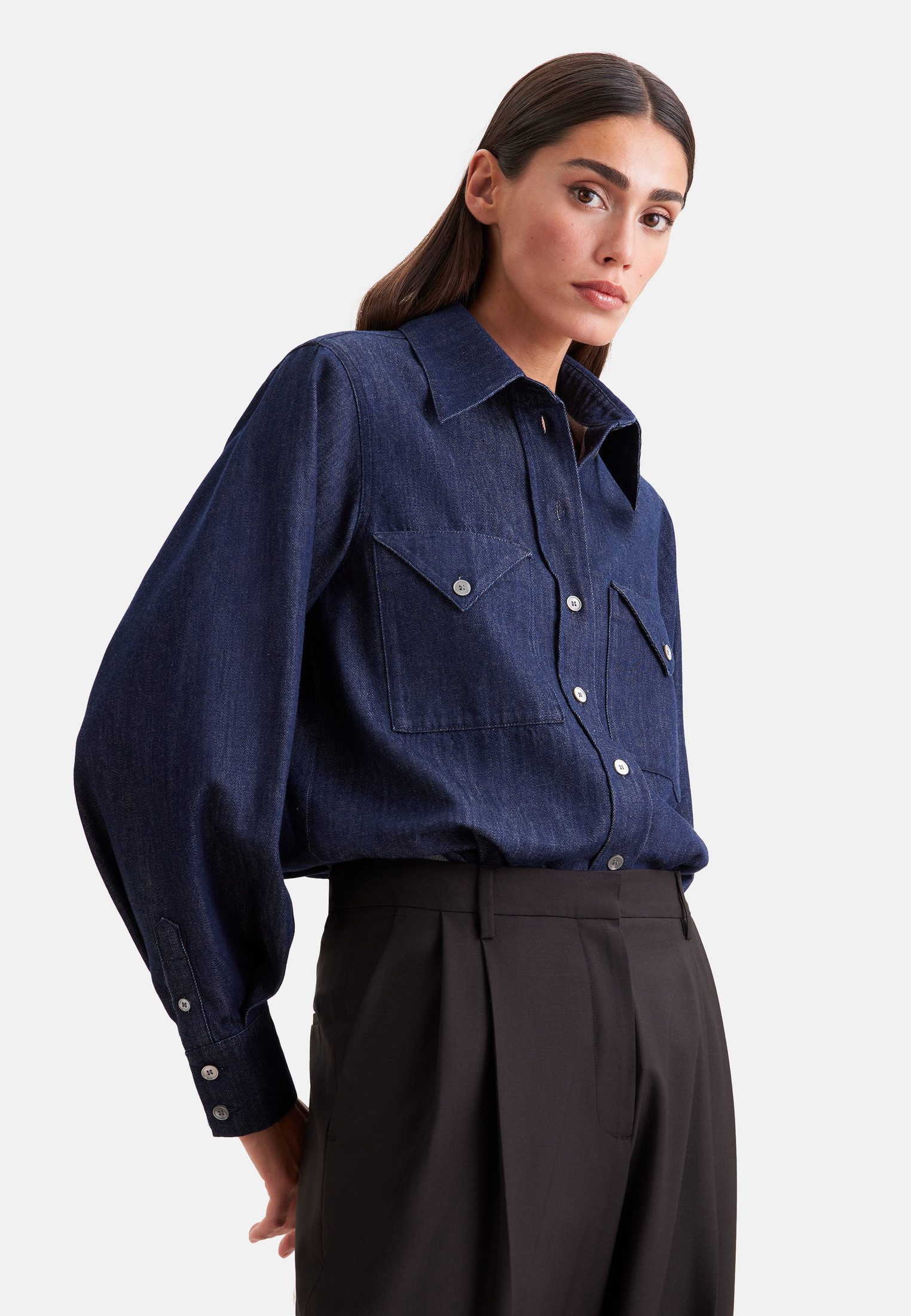 seidensticker Hemdbluse 1/1 Denim