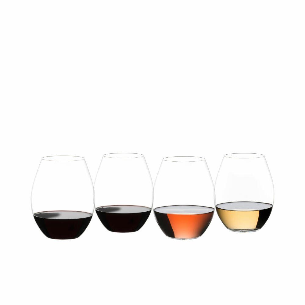 RIEDEL THE WINE GLASS COMPANY Weinglas Stemless Wine Friendly 4er-Set, Kristallglas