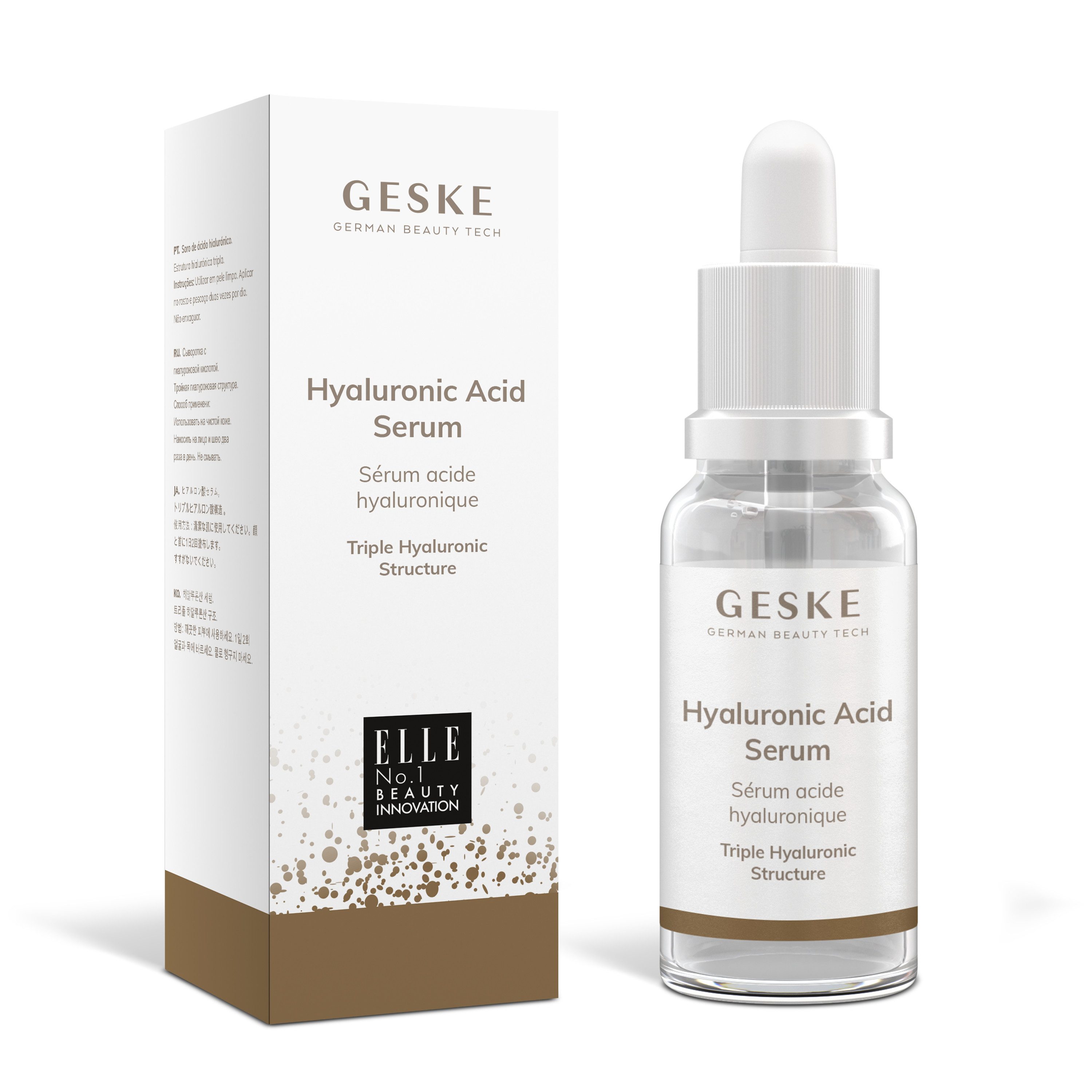 GESKE German Beauty Tech Gesichtsöl Hyaluronic Acid Serum, 1-tlg.