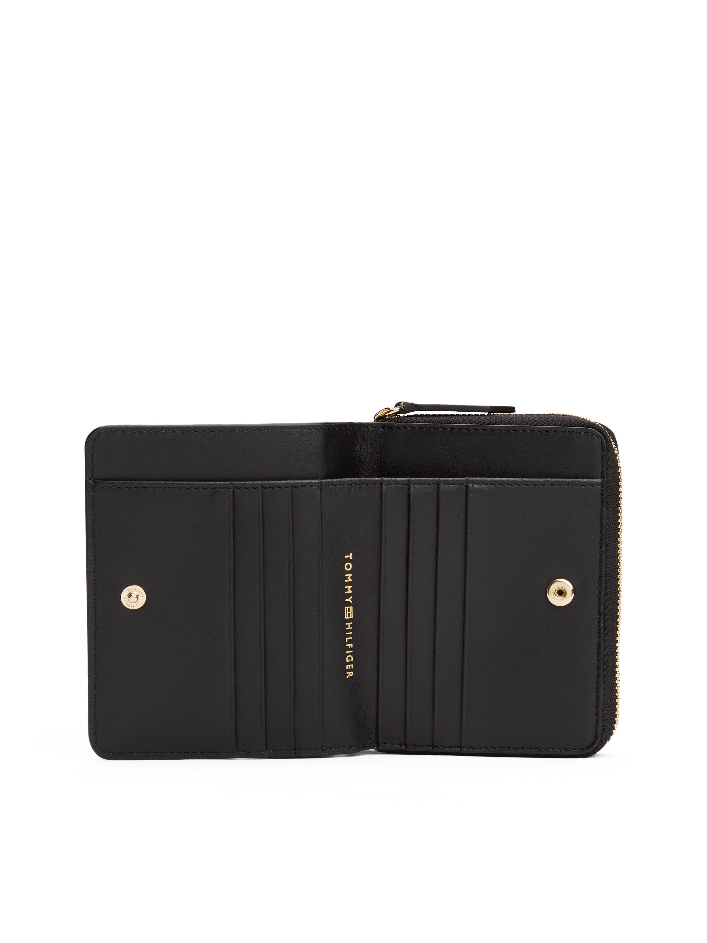 Tommy Hilfiger Geldbörse "TH LEATHER SLG MED ZA FLAP", Damen-Geldbeute, Por günstig online kaufen