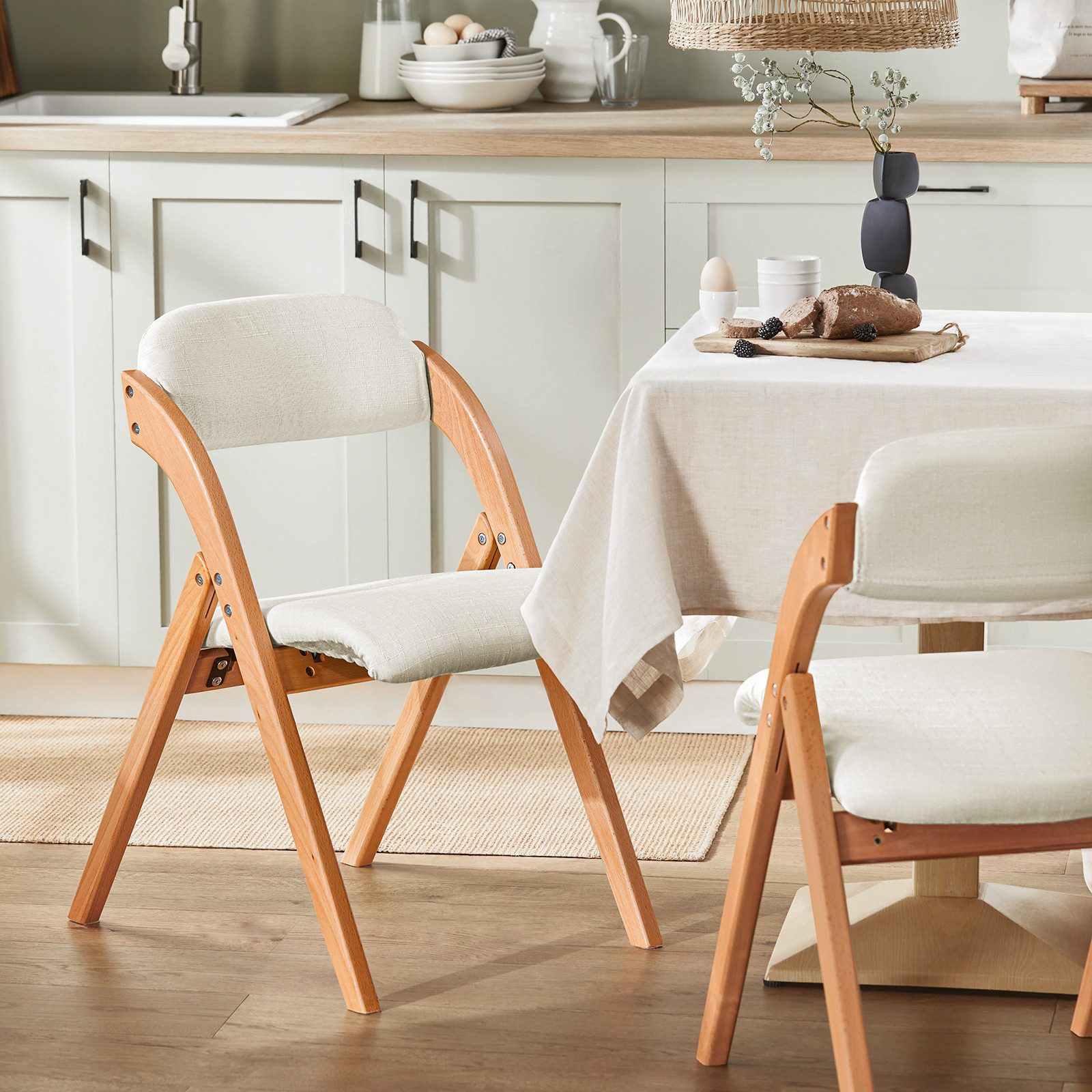 SoBuy Klappstuhl FST92, Klappstuhl Küchenstuhl mit gepolsterter Sitzfläche günstig online kaufen