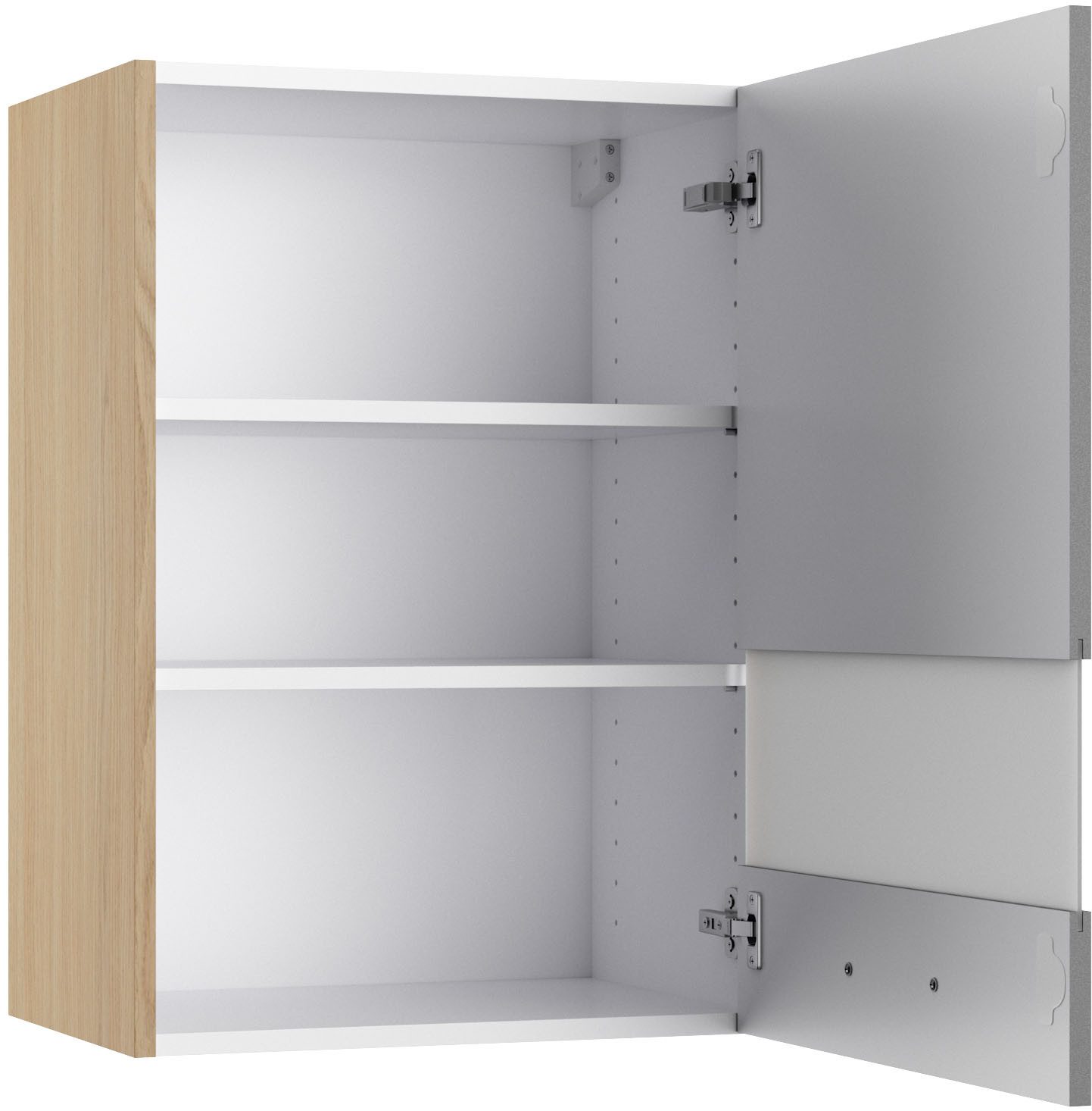 KOCHSTATION Hängeschrank KS-Lucy Breite 50 cm, mit 1 Segmentglastür, 2 Einlegeböden, Soft-Close