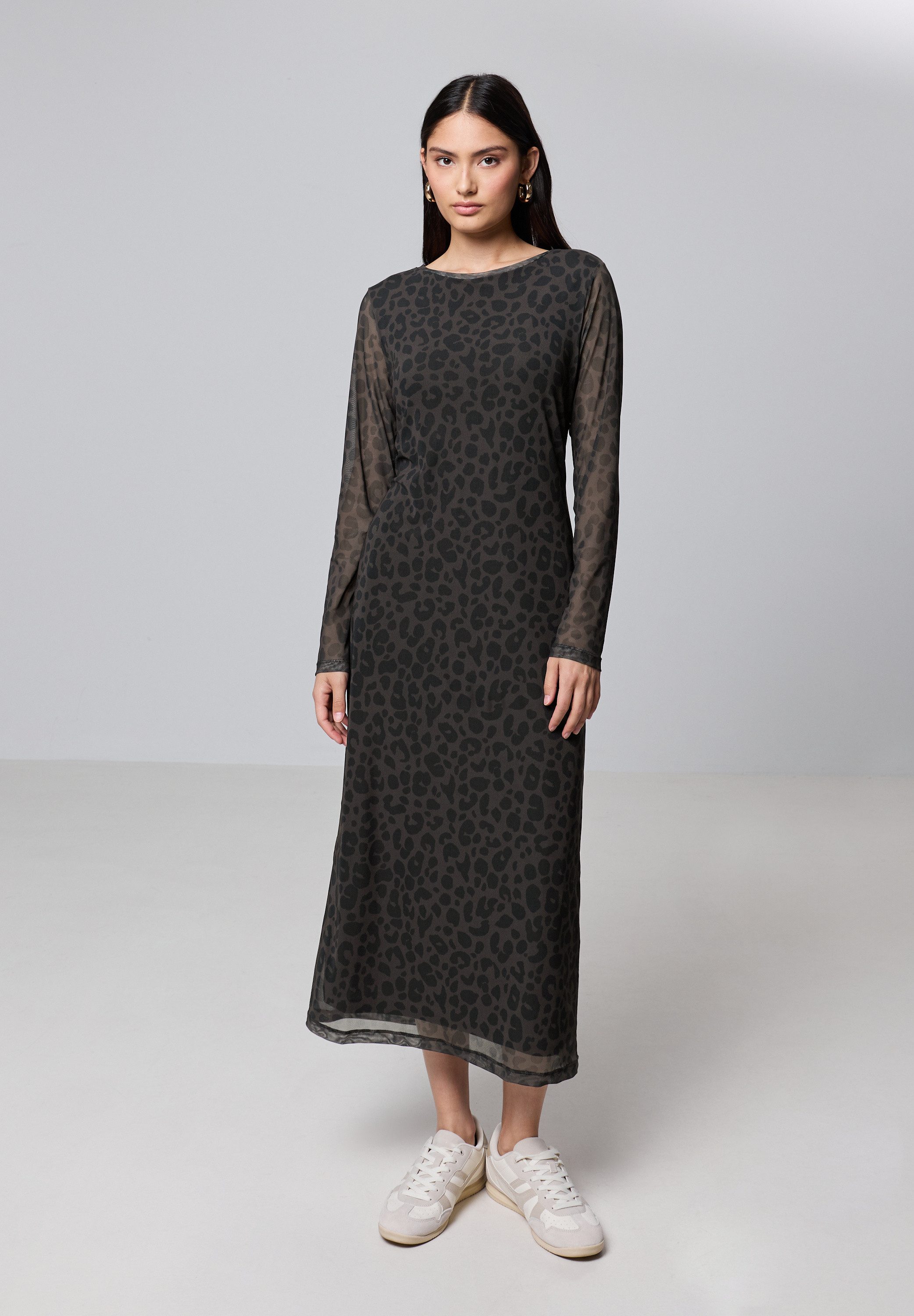 STREET ONE STUDIO Midikleid mit Leo-Muster günstig online kaufen