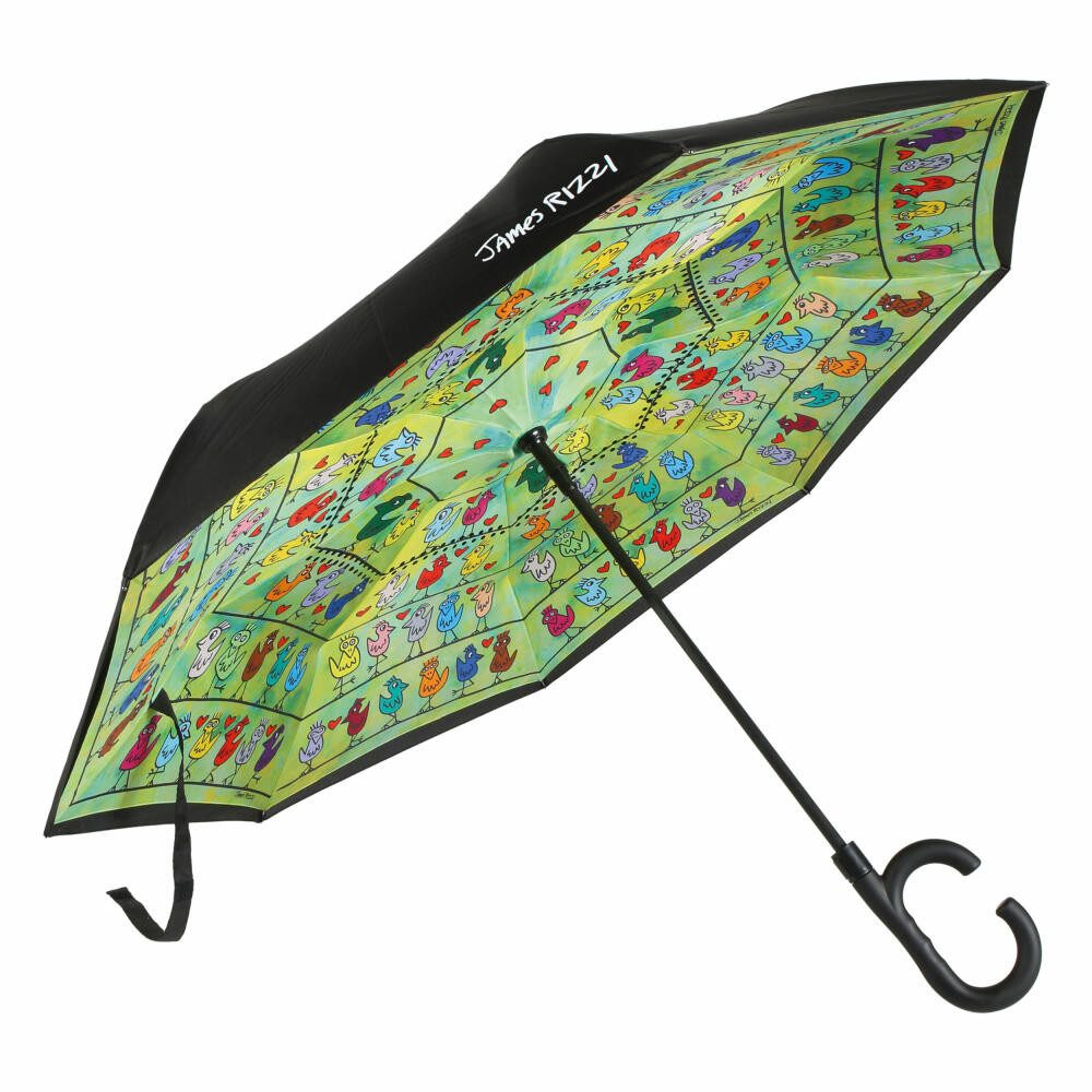 Goebel Upside Down Regenschirm Upside-Down James Rizzi -Birds on a Love Wir günstig online kaufen