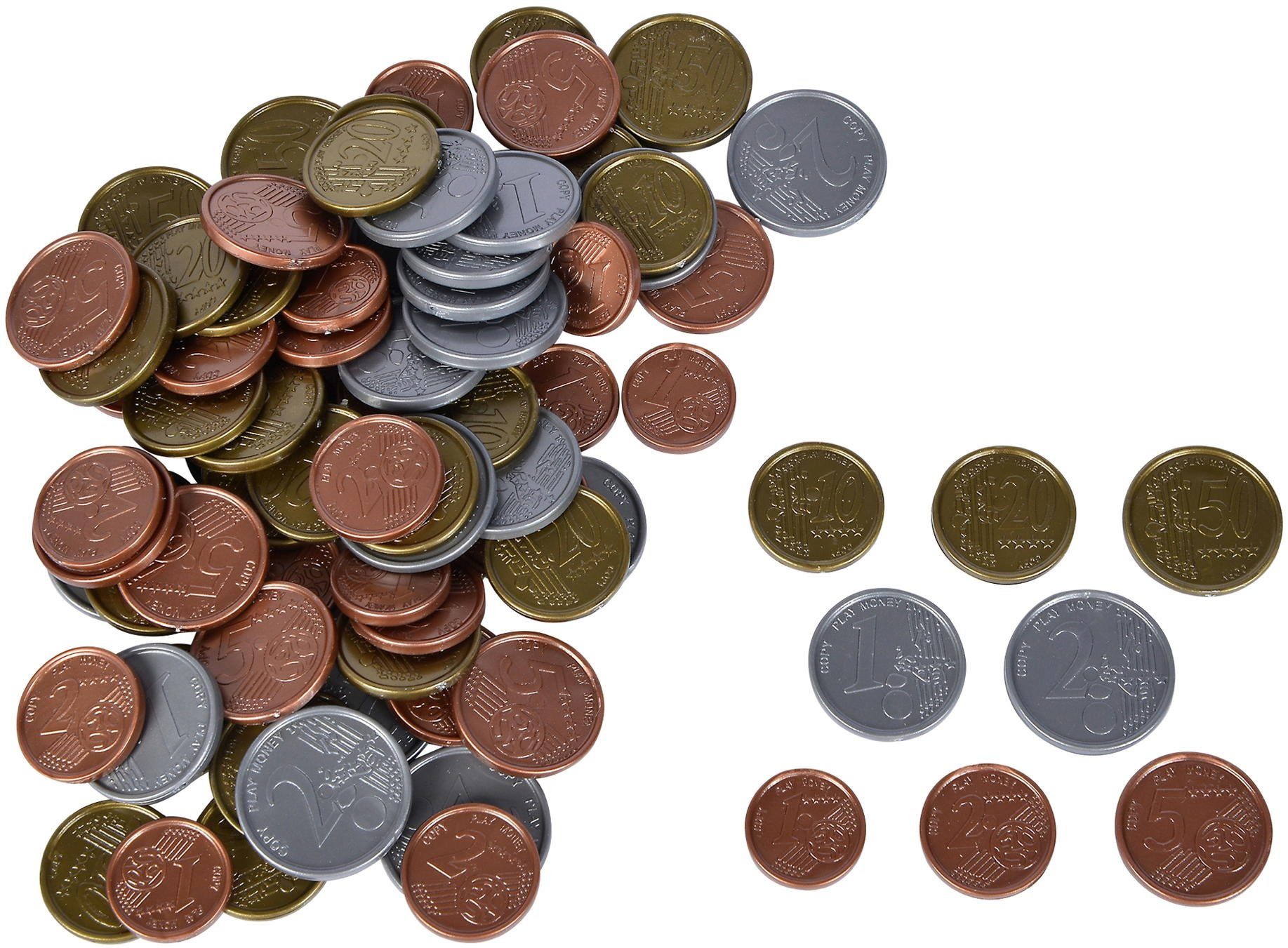 Noris Spiel Zubehör Euro Spielgeld Münzen 606521012