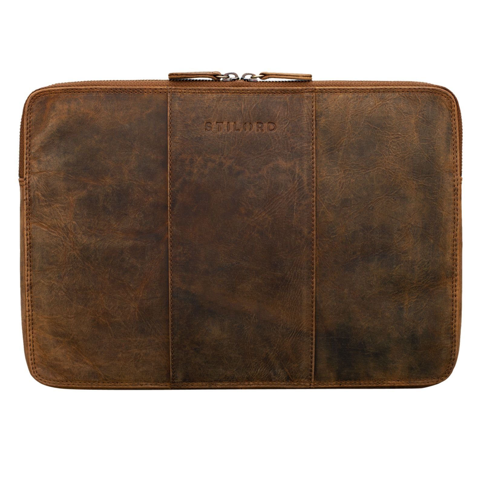STILORD Laptop-Hülle "Wilson" Laptop Tasche 13,3 Zoll Leder für MacBook Echtleder
