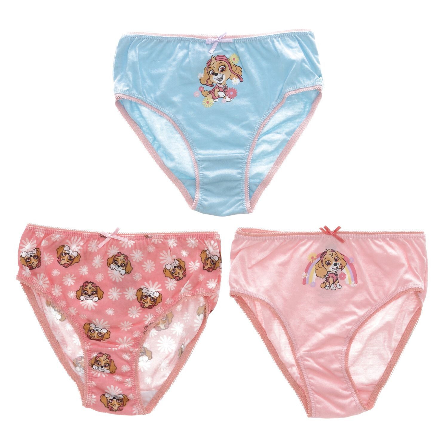 PAW PATROL Slip Paw Patrol Unterhosen für Mädchen 100% Baumwolle 3er Pack Slips