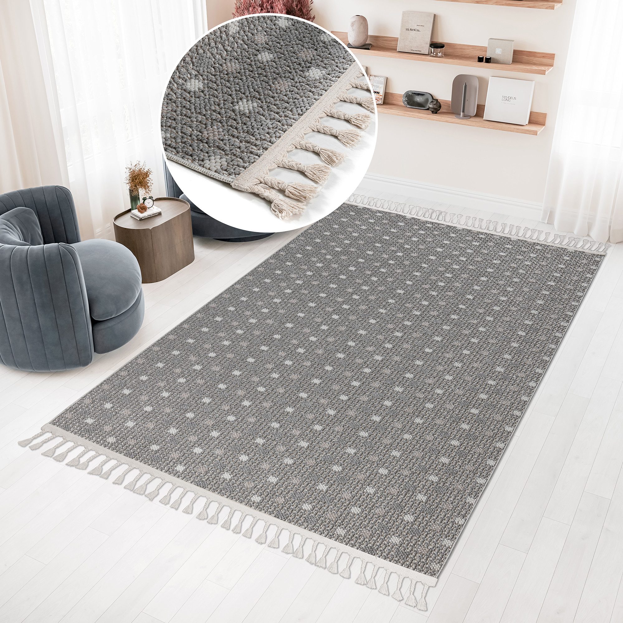 Bruno Banani Teppich Dotty, rechteckig, Höhe: günstig online kaufen