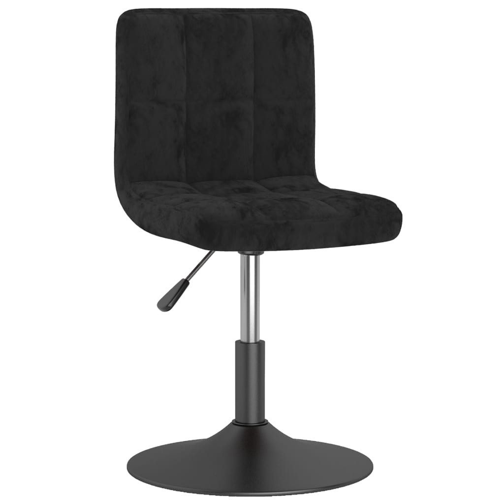 vidaXL Esszimmerstuhl Esszimmerstuhl Drehbar Schwarz Samt günstig online kaufen