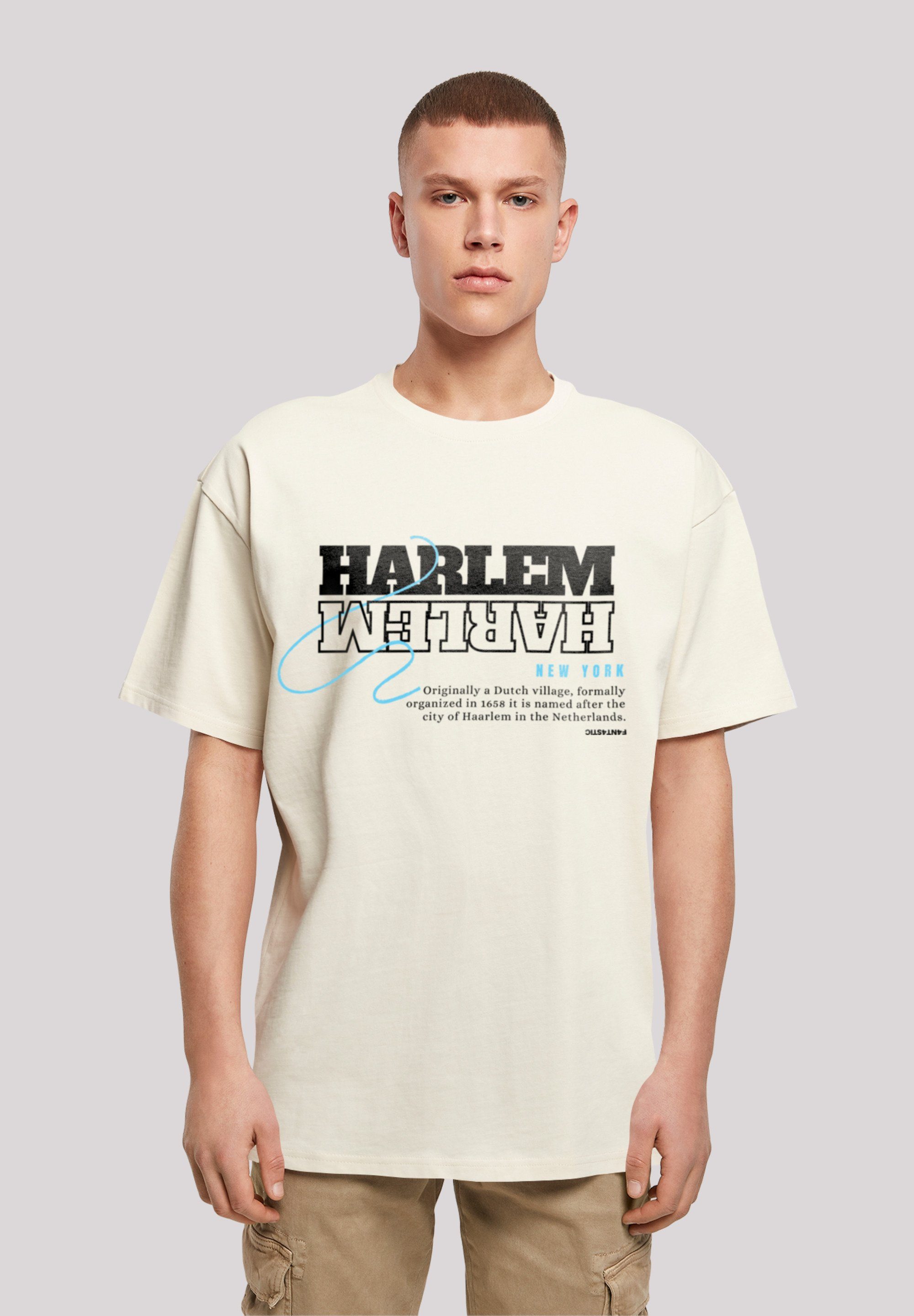 F4NT4STIC T-Shirt Harlem OVERSIZE TEE Print sand