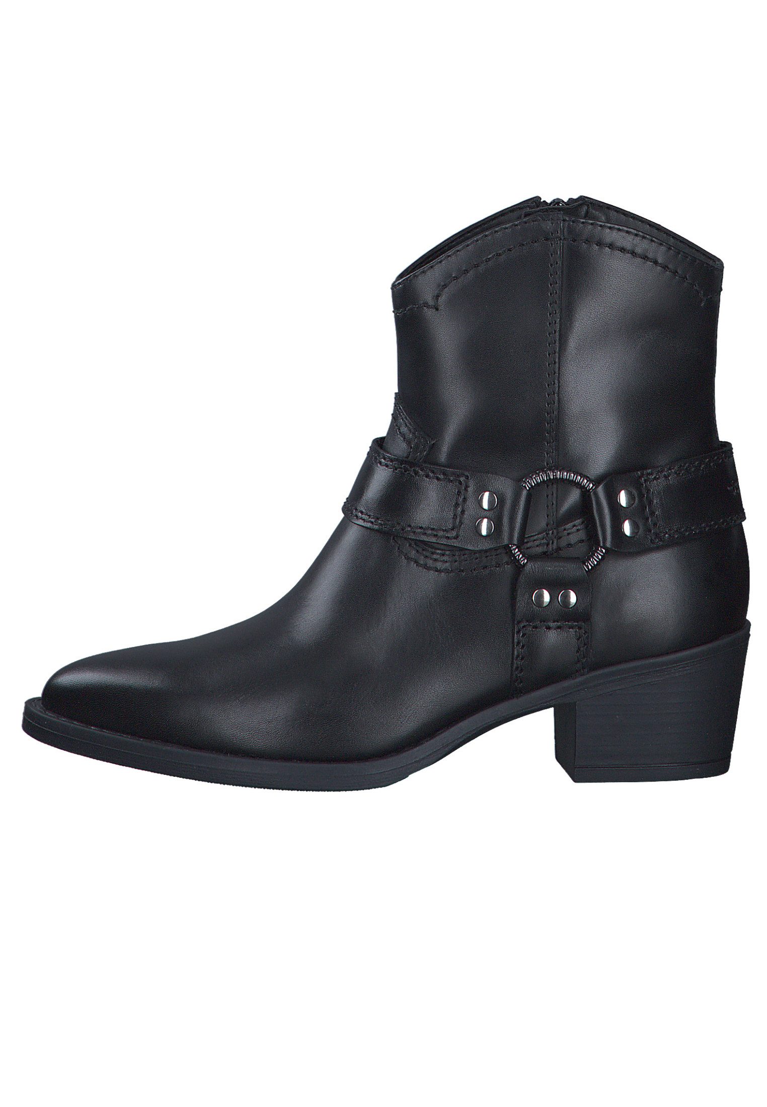 Tamaris 1-25705-43 003 Black Leather Stiefelette
