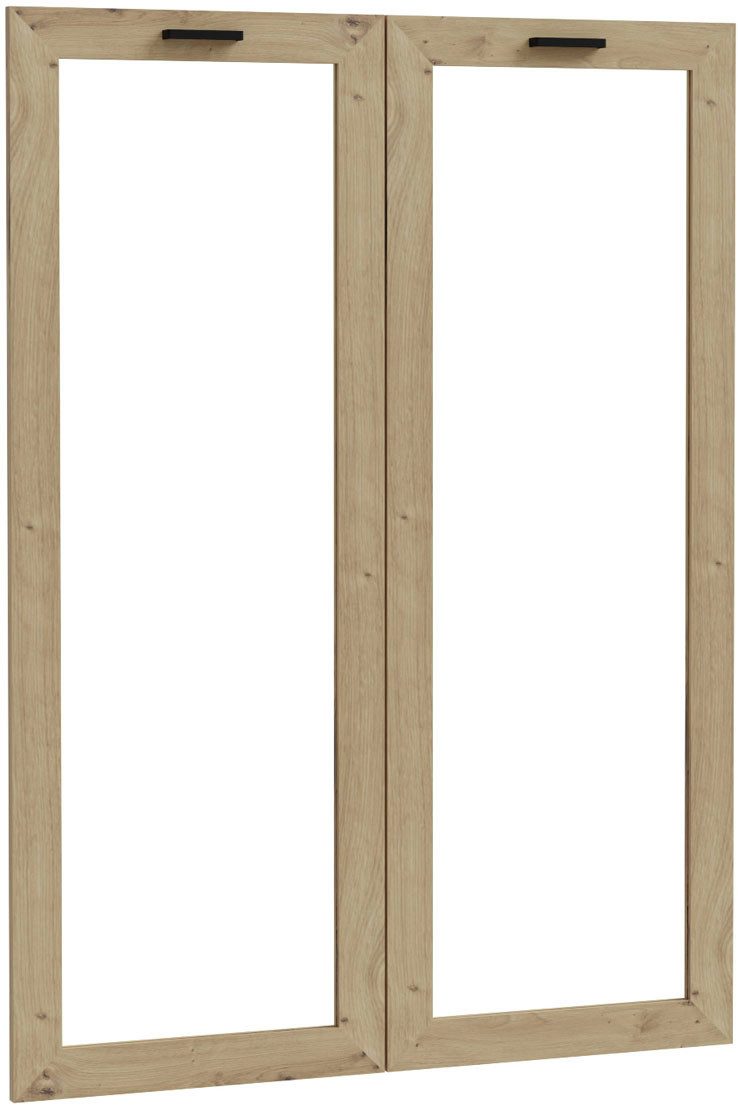 FORTE Schranktür Goldsboro (2 St), wahlweise mit Holzoptik oder Glas
