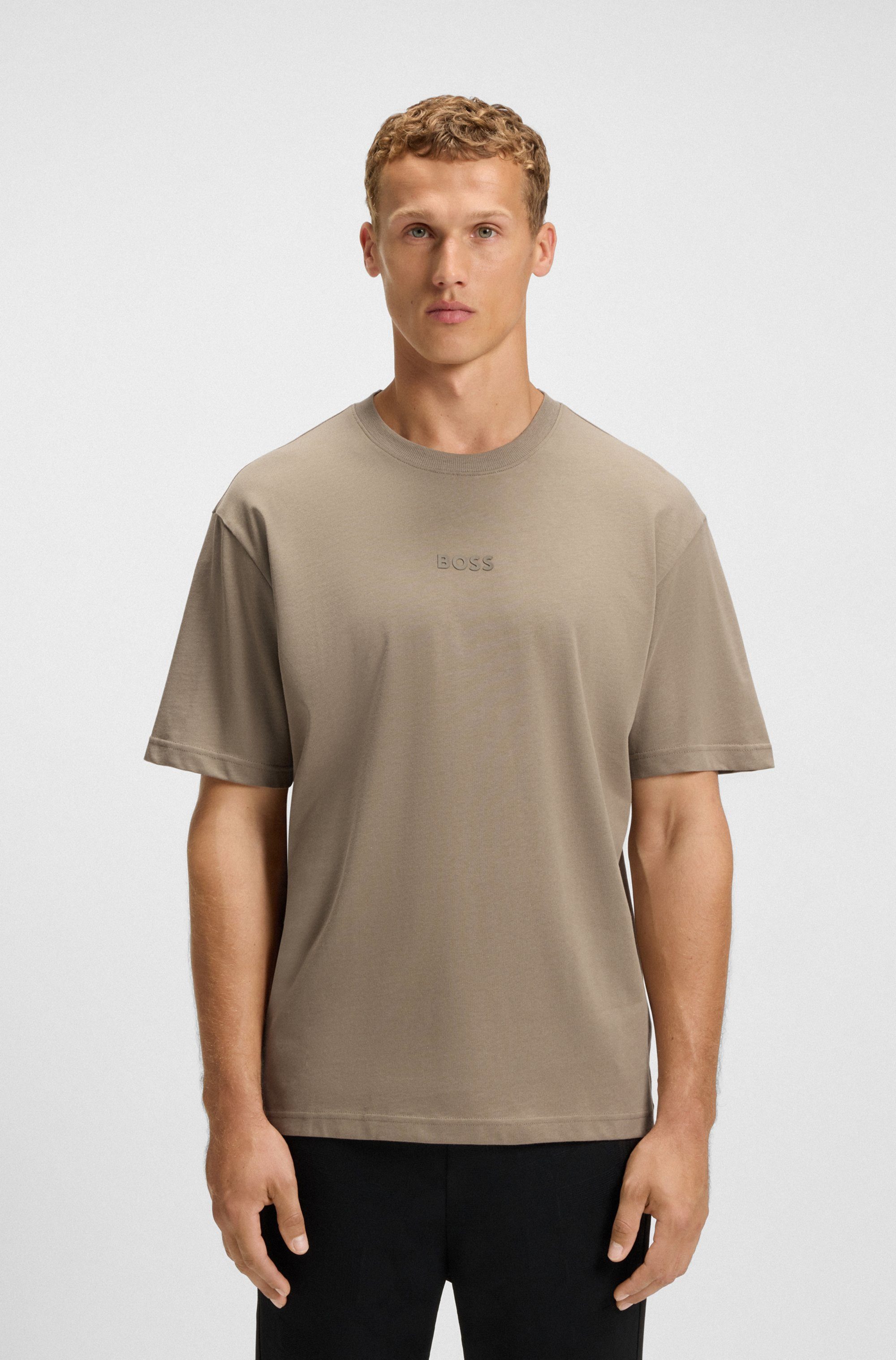 BOSS GREEN T-Shirt Tee 10 Relaxed Fit Rundhalsausschnitt, relaxed Fit, reine Baumwolle