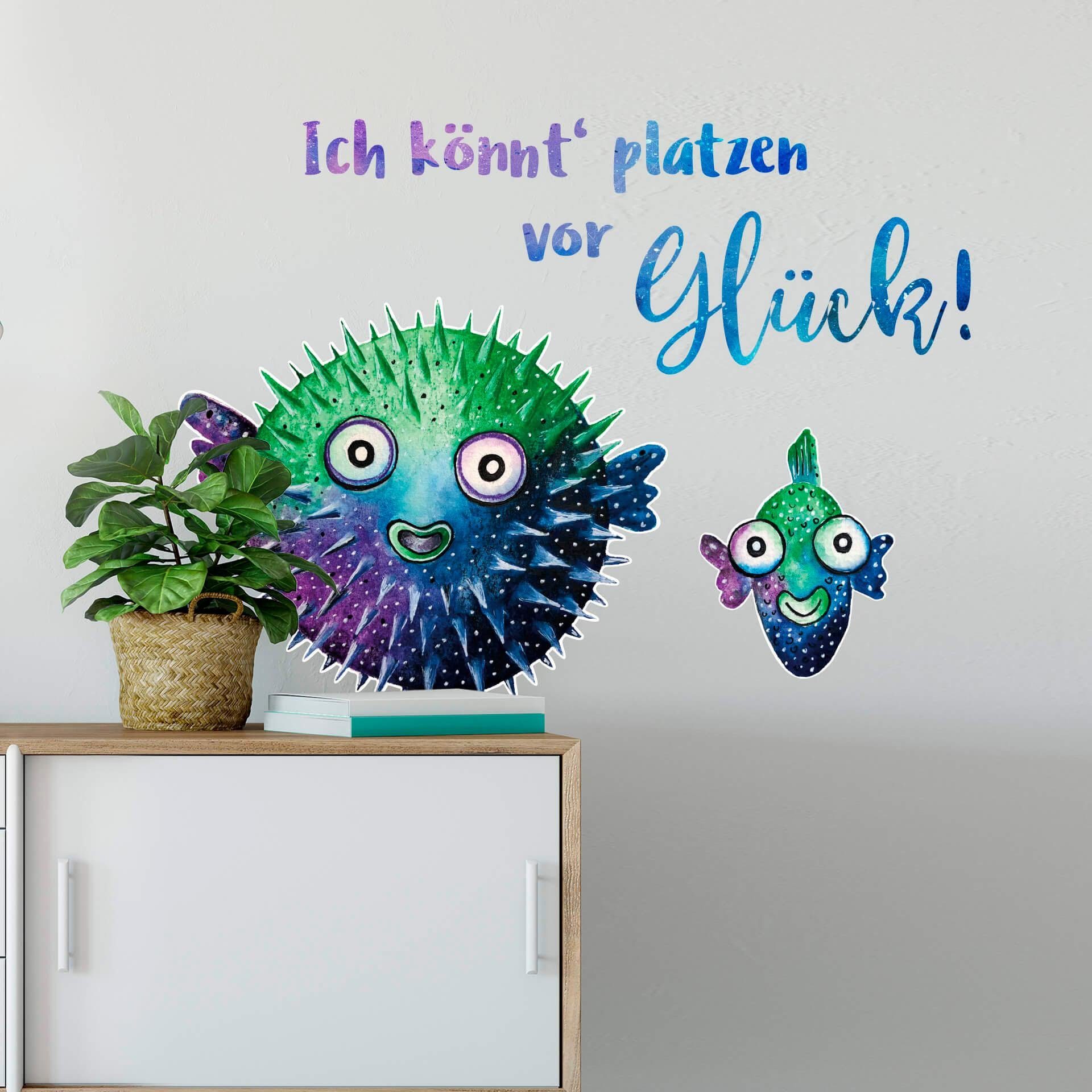 vor Wandtattoo Könnt Glück Wall-Art platzen