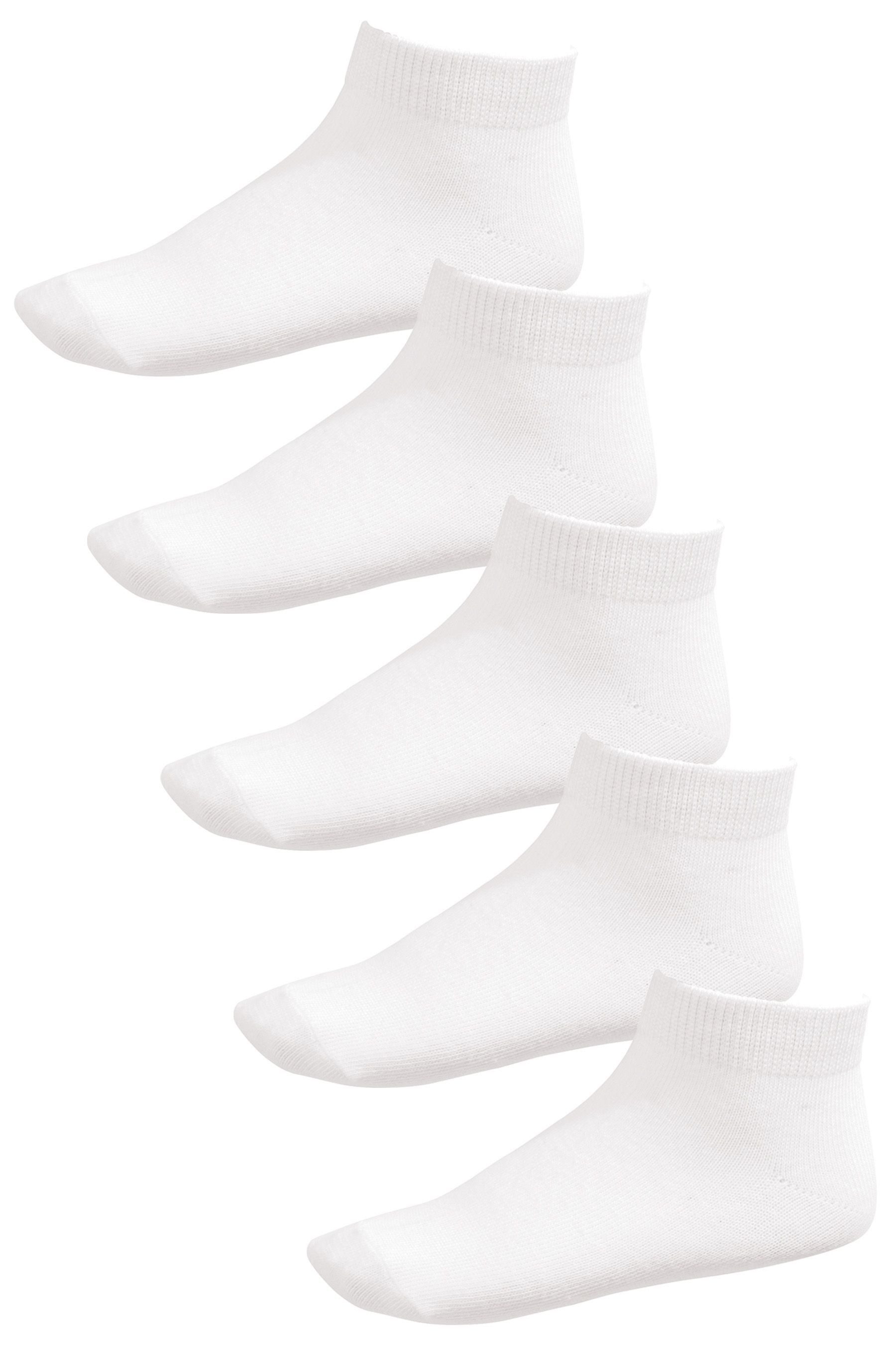 Sneakersocken Sneaker-Socken mit Baumwolle im 5er-Pack