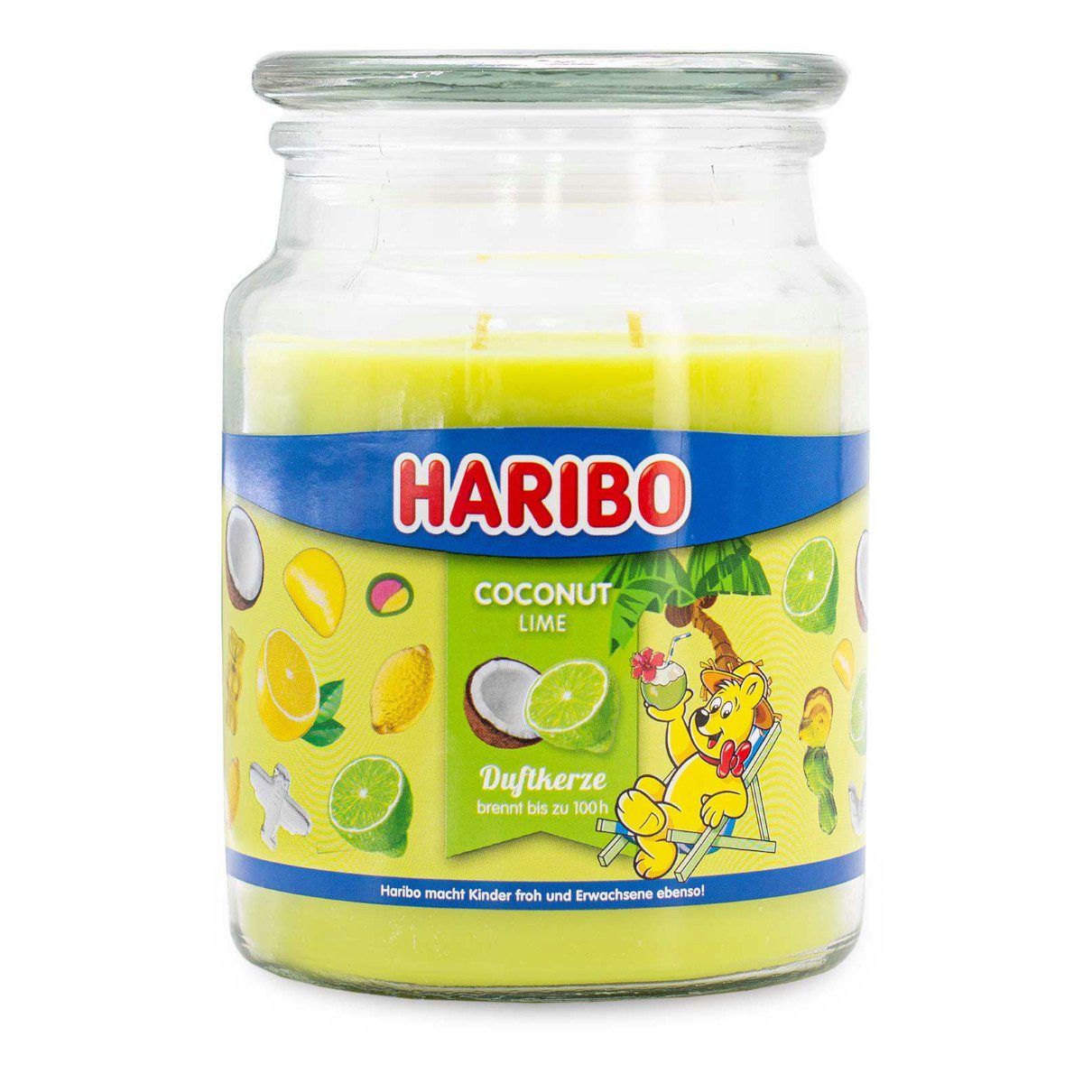 HARIBO Duftkerze Duftkerze Haribo Coconut Lime - 510g (Einzelartikel)