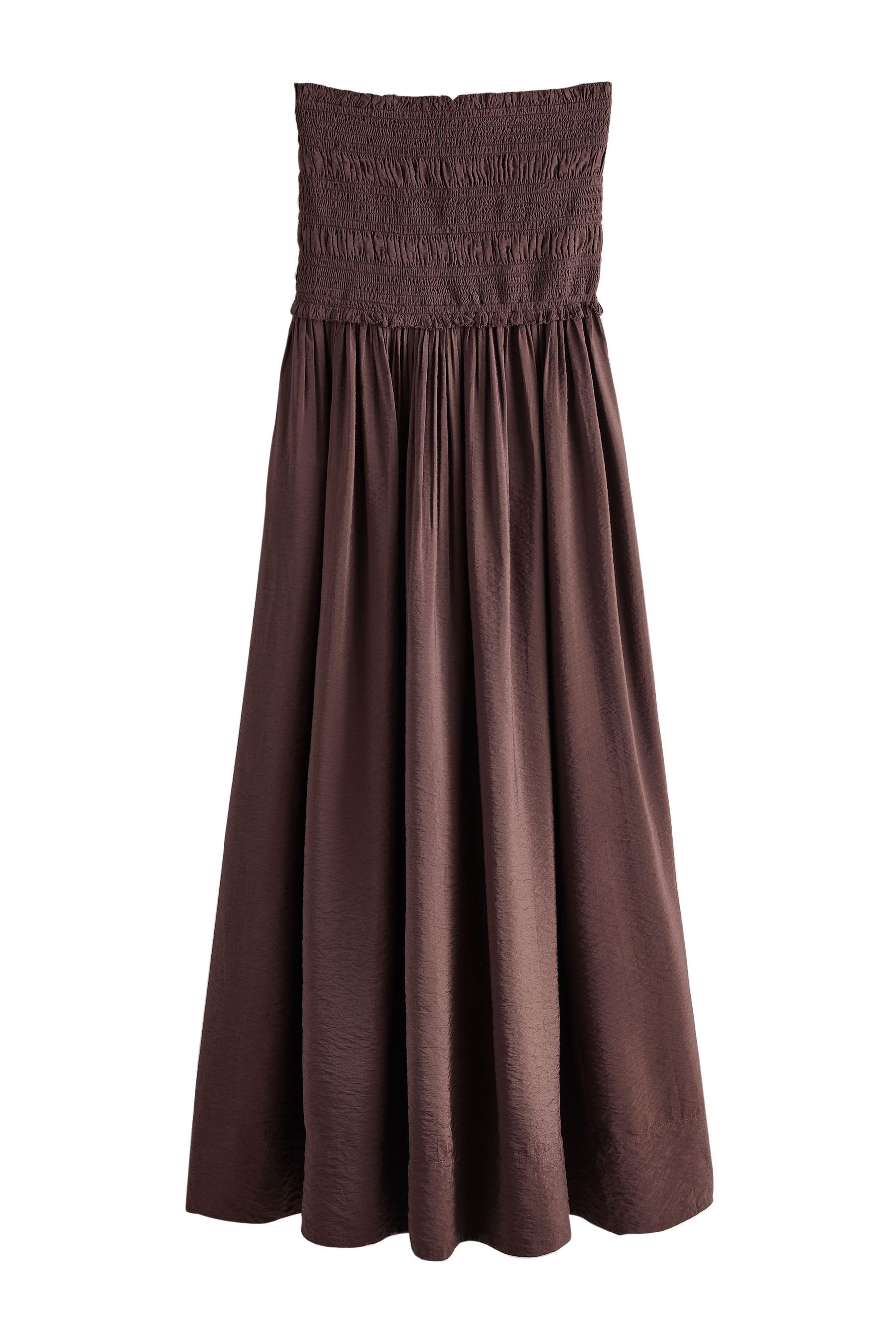 Next Midikleid Bandeau-Midikleid mit gerafftem Körper (1-tlg)