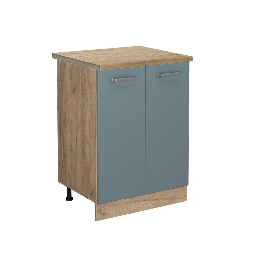 Vicco Unterschrank R-Line, Blau-Grau/Goldkraft Eiche, 60 günstig online kaufen