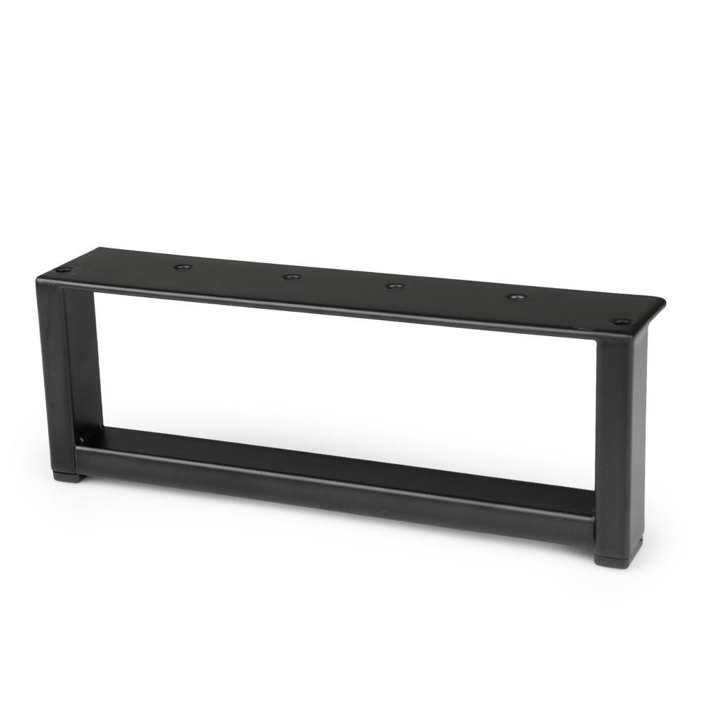 Prima-Online Möbelfuß Möbelbein Metall Rechteckig, 190x70 mm, Industriedesign, Schwarz, (Stück, 1-St)