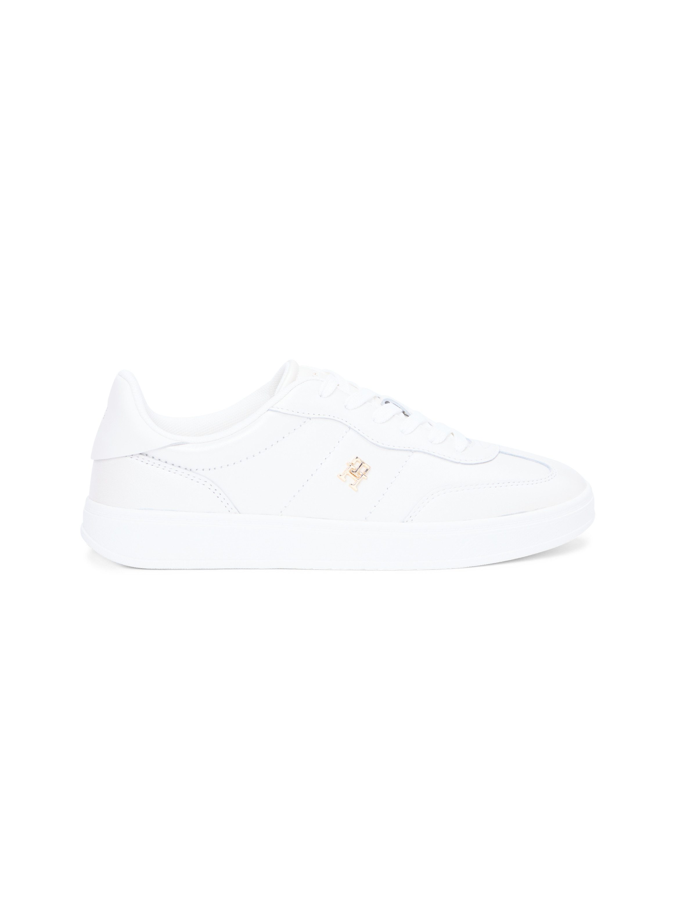 Tommy Hilfiger TH HERITAGE SHINY SNEAKER Plateausneaker Freizeitschuh, Halbschuh, Schnürschuh mit seitlichem TH-Schmucklogo