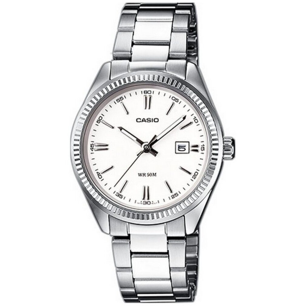 CASIO Luxusuhr Uhr mit japanischem Quarzuhrwerk MTP-1302D-7A1 38 mm