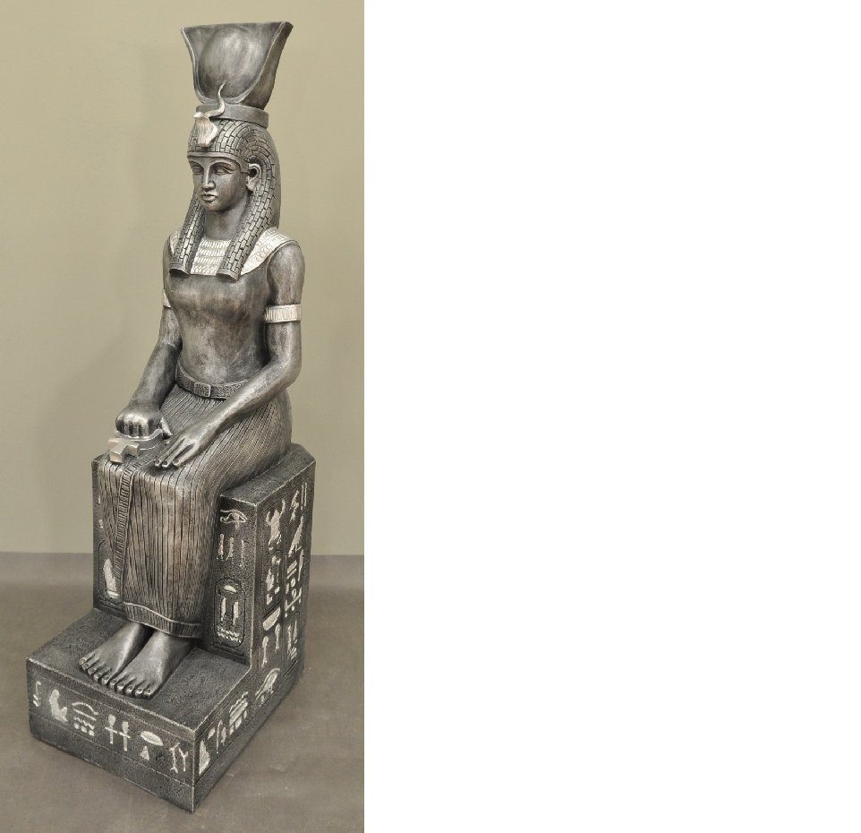 JVmoebel Skulptur XXL Designer Figur Göttin Isis Statue Skulptur Figuren Statuen 123cm