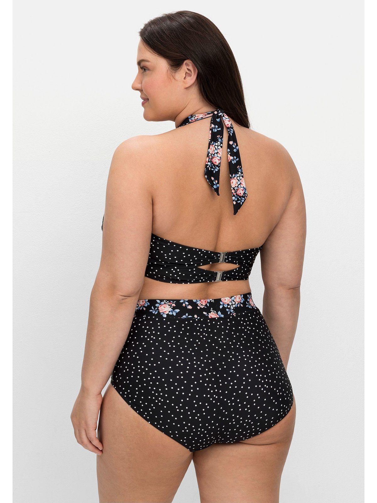 Sheego Bandeau-Bikini-Top Große Größen, in Wickeloptik, mit Neckholder-Träger