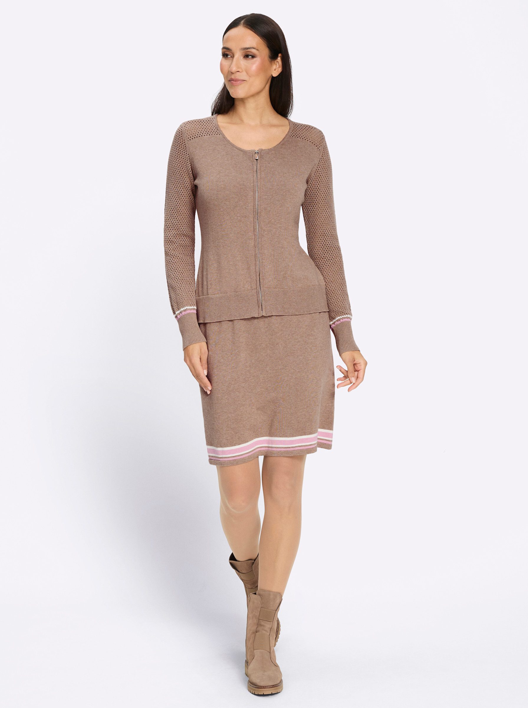 heine Strickkleid Strickkleid Langarm