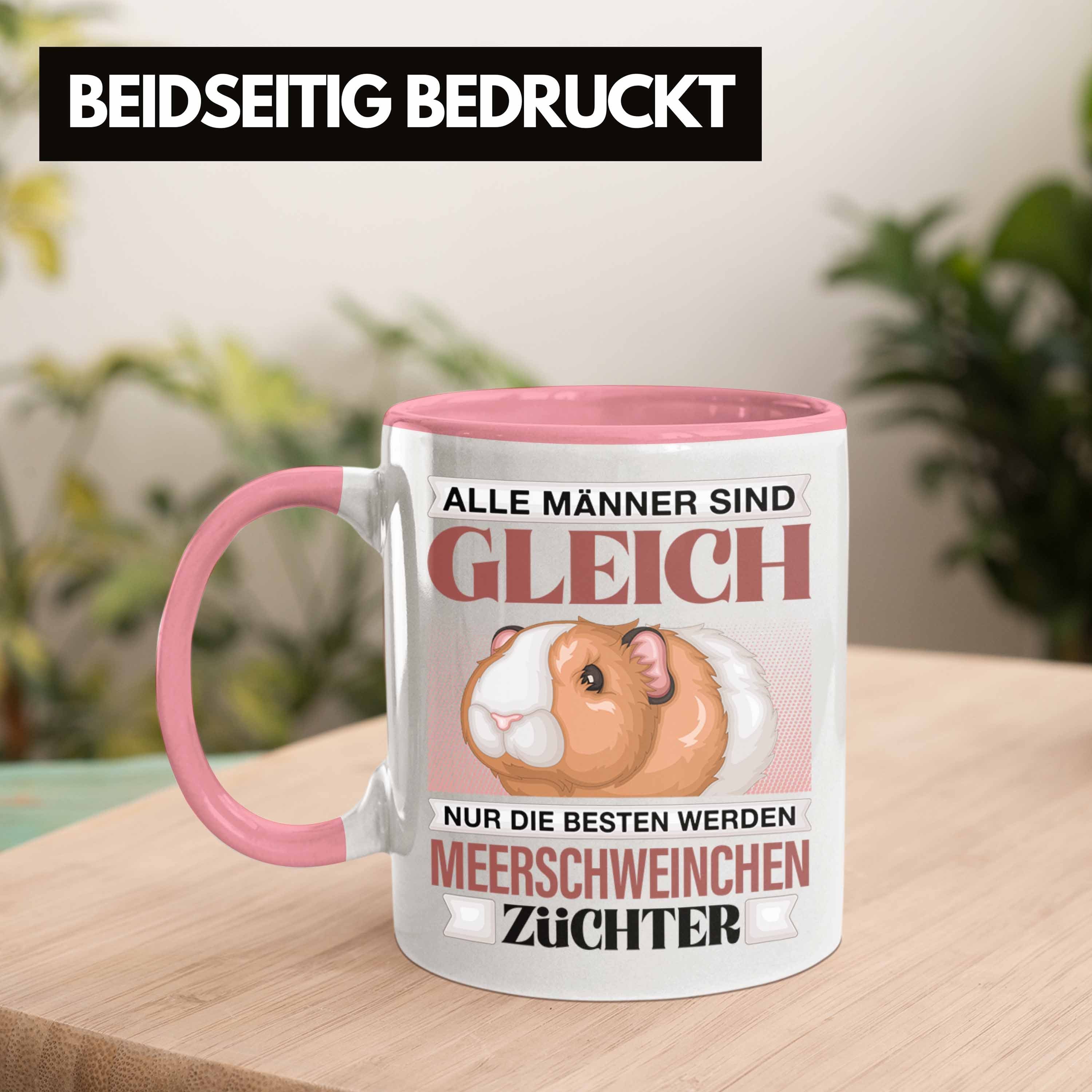 Spruch Lustiger Geschenk Ge Trendation Tasse Meerschweinchen Züchter - Tasse Trendation Rosa