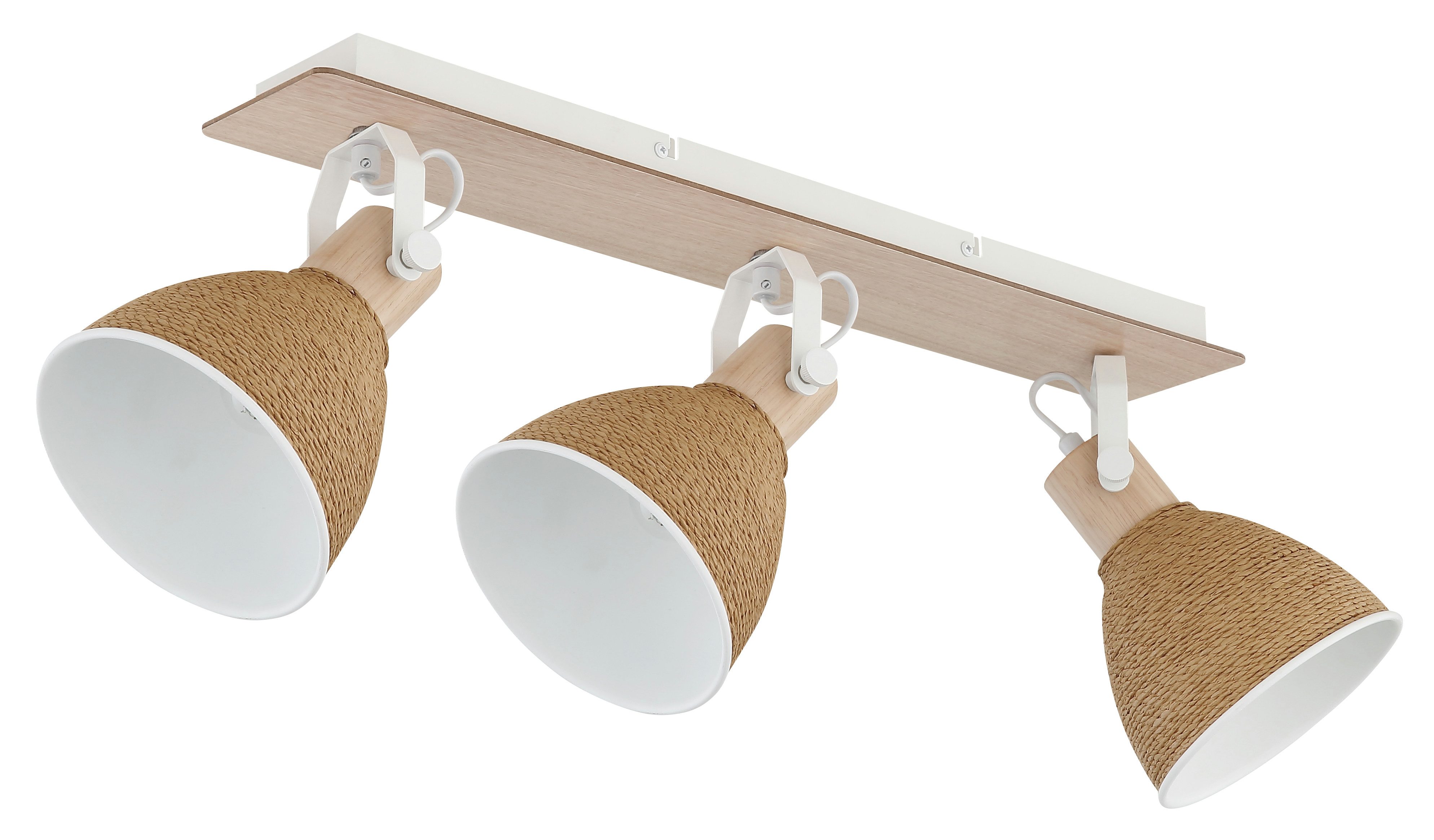 GLOBO LIGHTING Deckenstrahler LYNDON, ohne Leuchtmittel, Strahler Holzoptik, schwenkbar, vielseitig & modern einsetzbar