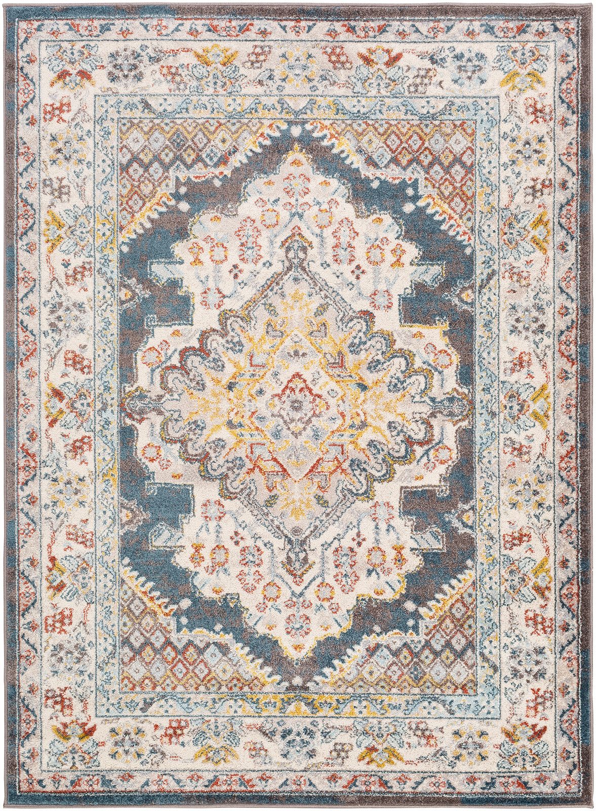 Livabliss Teppich CASABLANCA, rechteckig, Höhe: 12,7 mm, Vintage Orient Teppich im Boho Stil