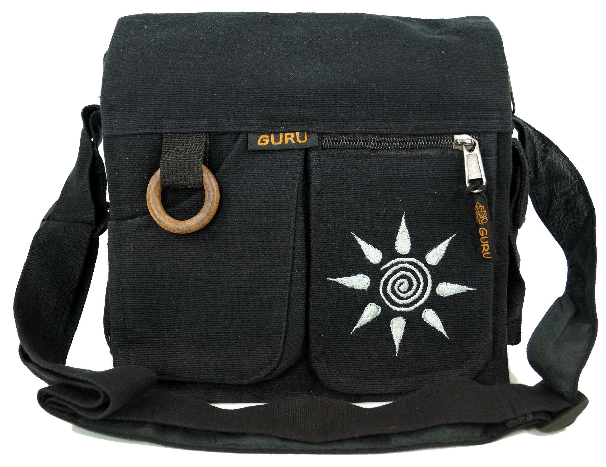 Guru Shop Schultertasche Schultertasche Hippie Tasche Sonne Schwarz Online Kaufen Otto